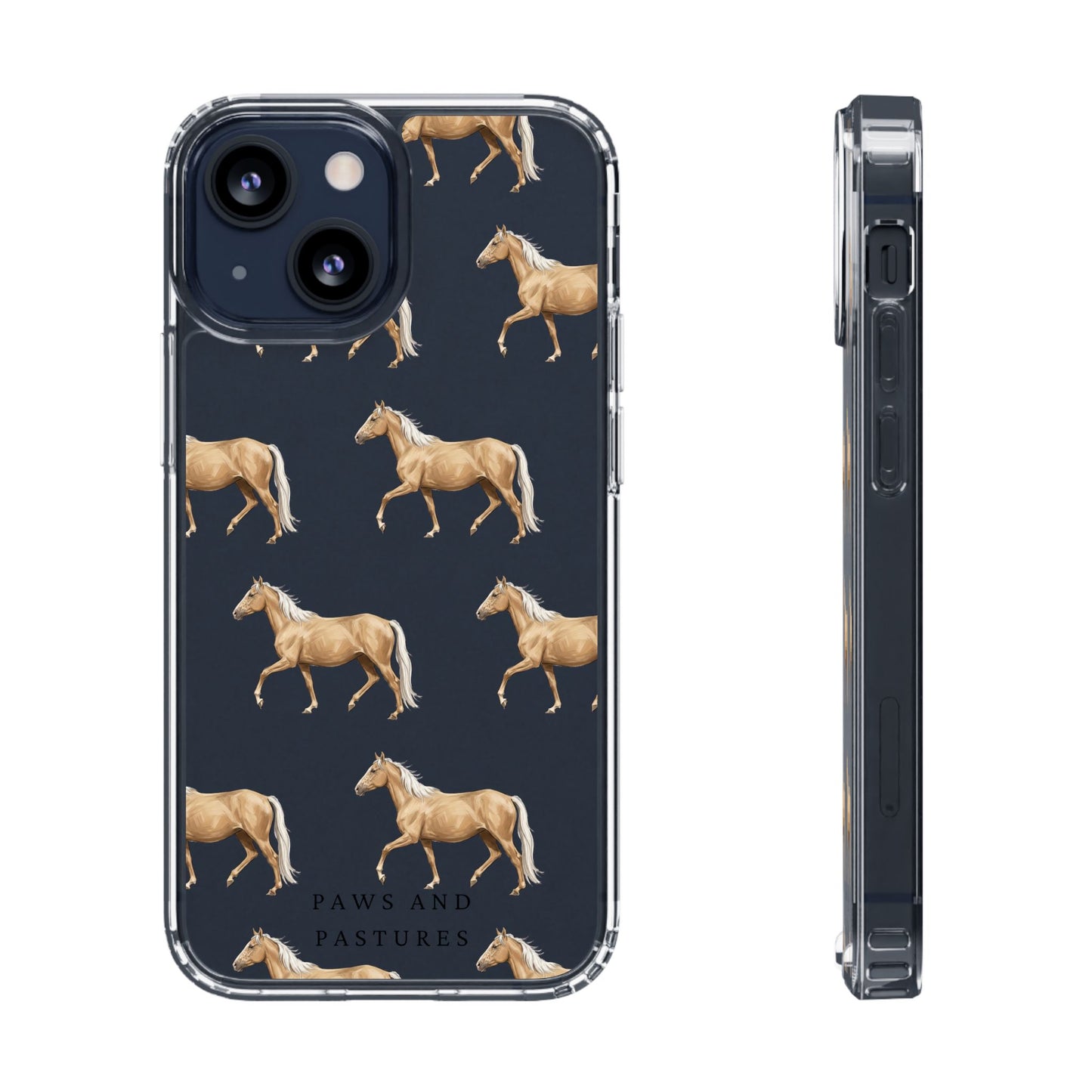 Horse Pattern iPhone Clear Case