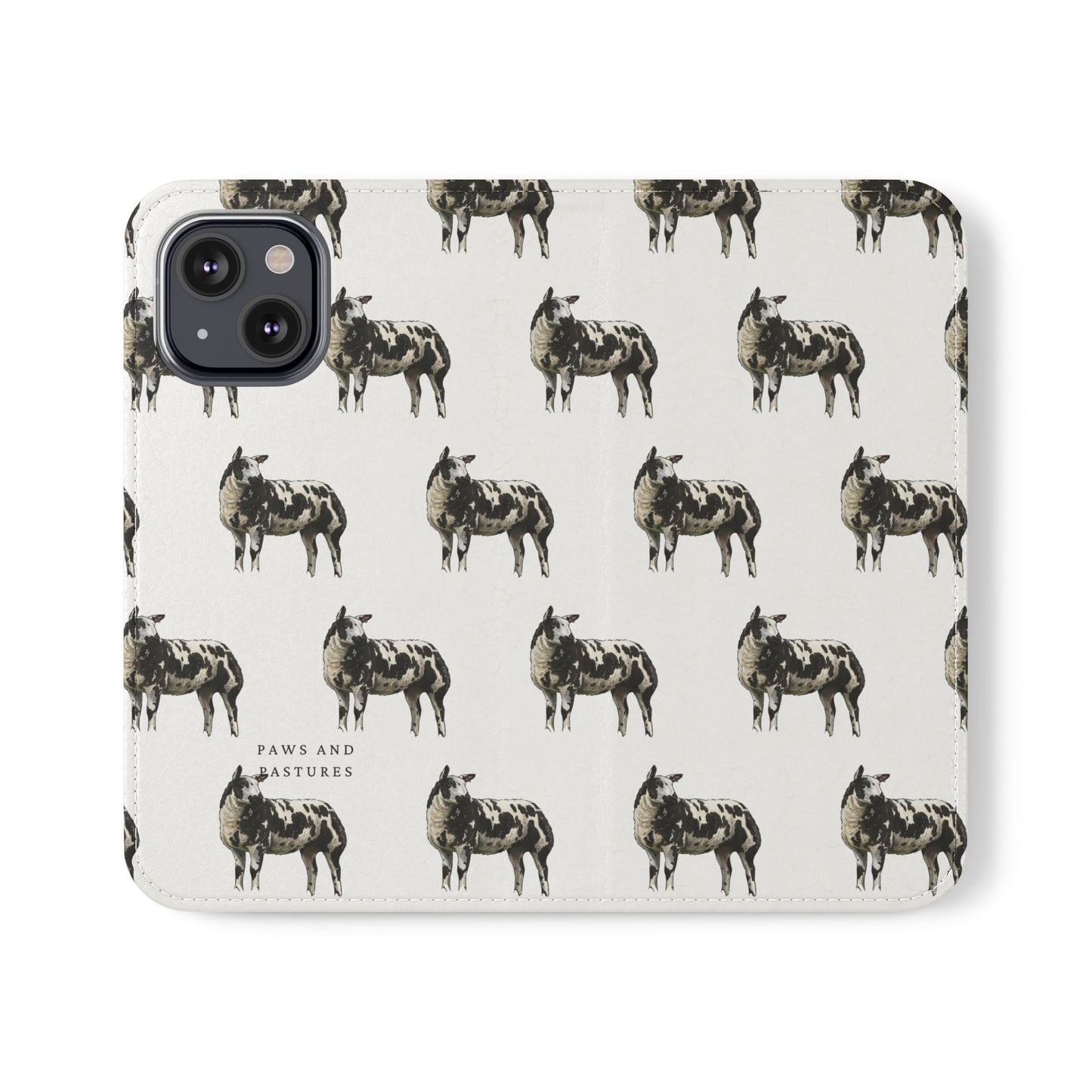 Ditch Spotted Sheep iPhone Flip Case