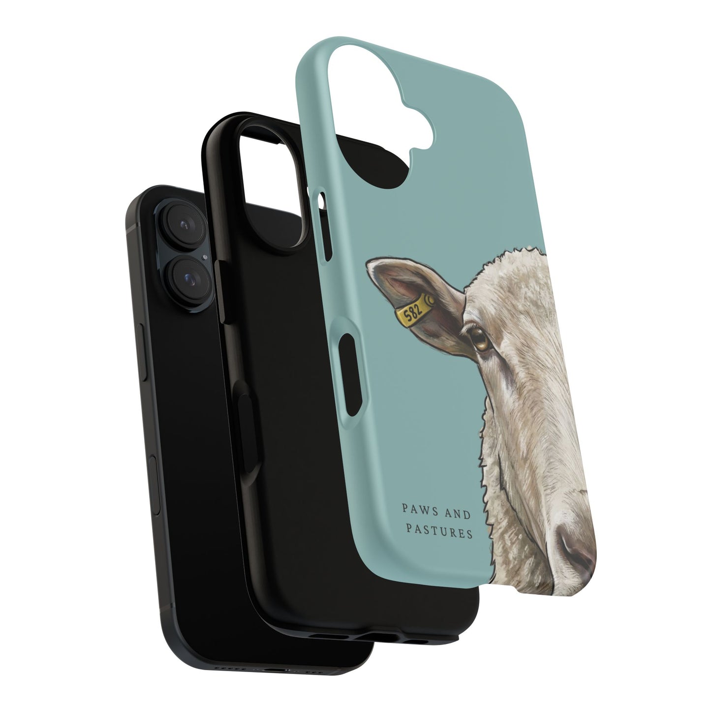 Teal Sheep Phone Case