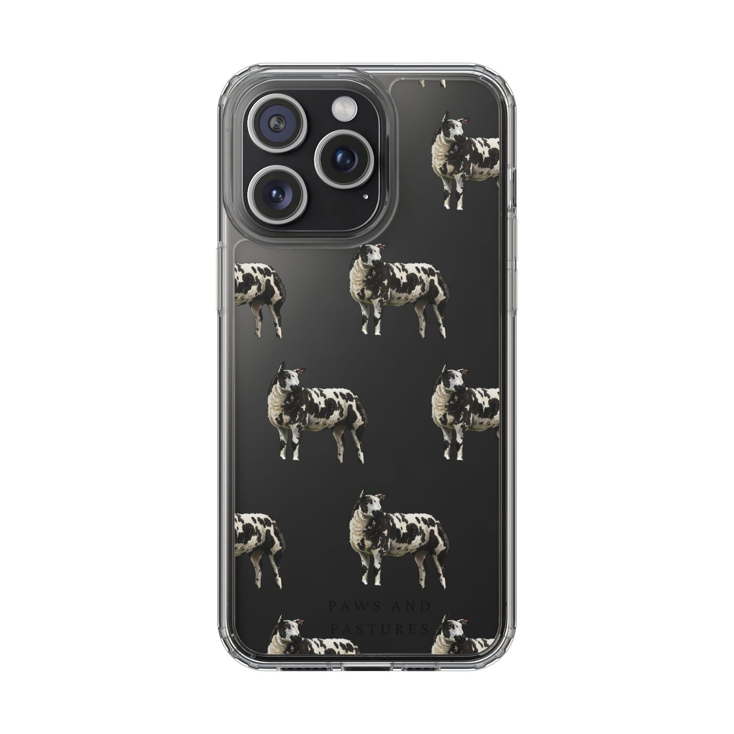 Dutch Spotted Sheep Pattern iPhone Clear Case