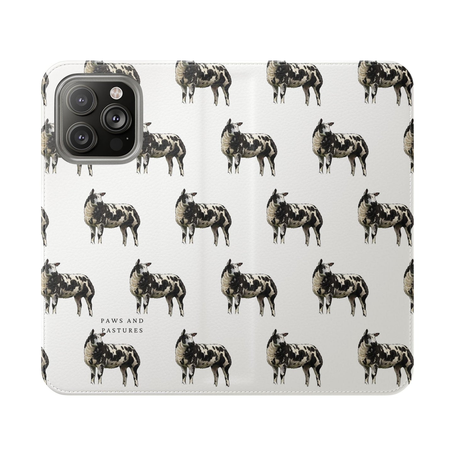 Ditch Spotted Sheep iPhone Flip Case