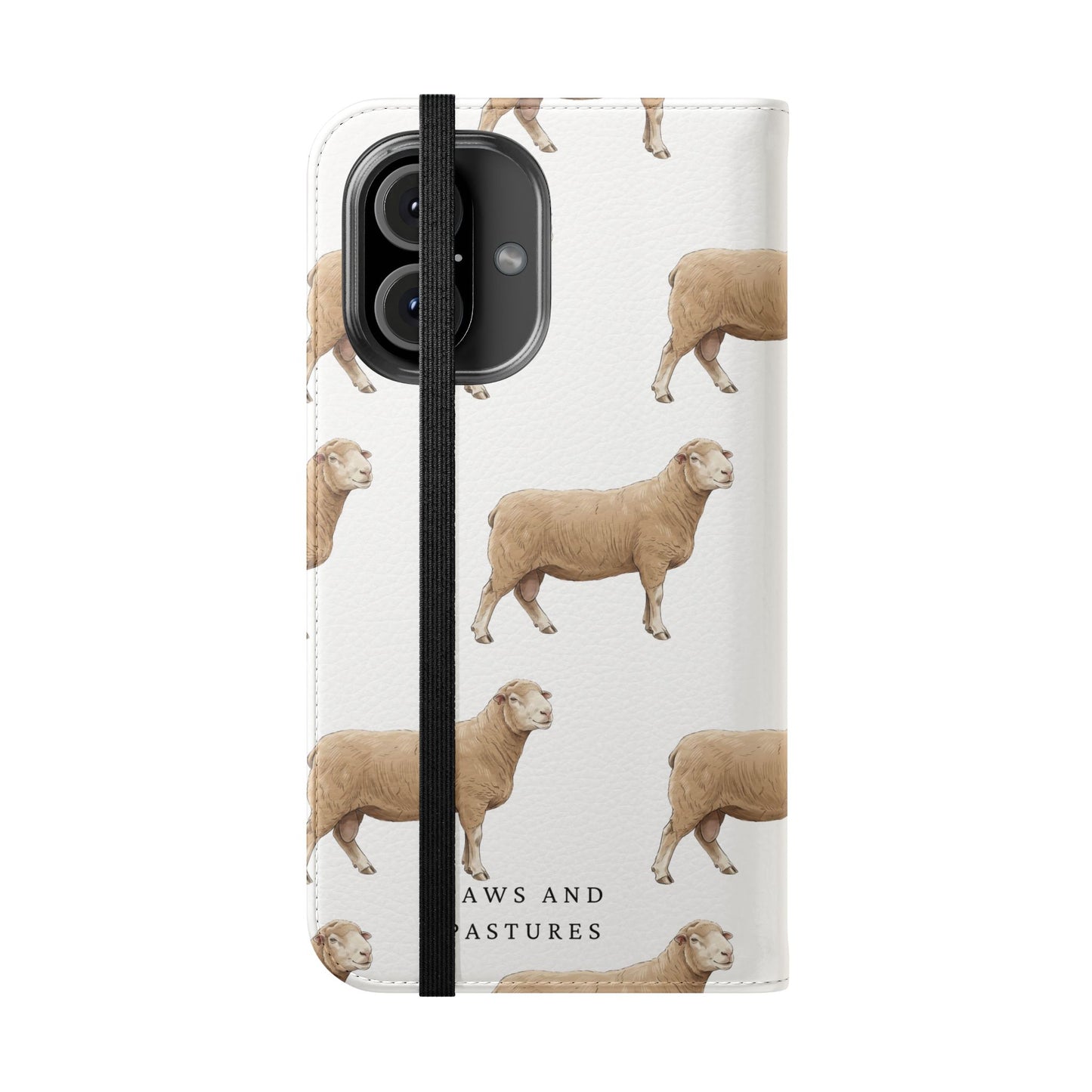 Sheep Pattern iPhone Flip Case