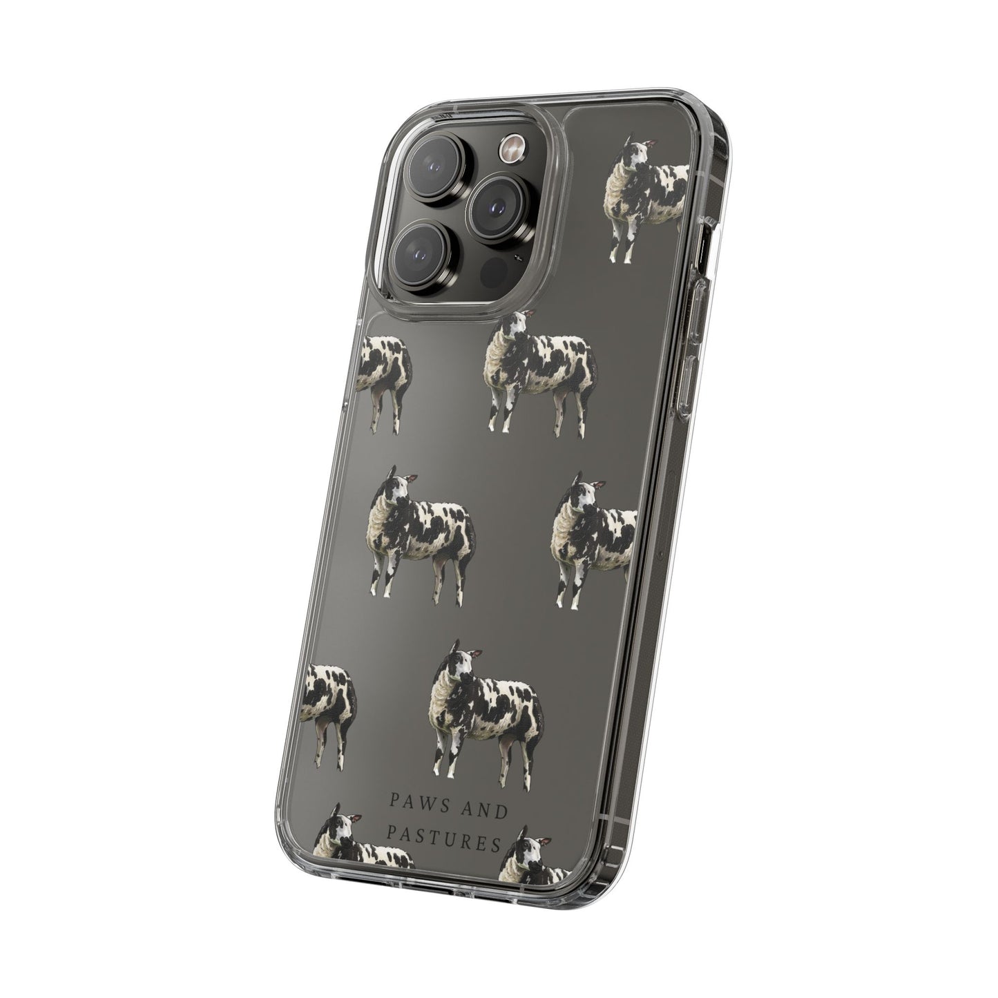 Dutch Spotted Sheep Pattern iPhone Clear Case