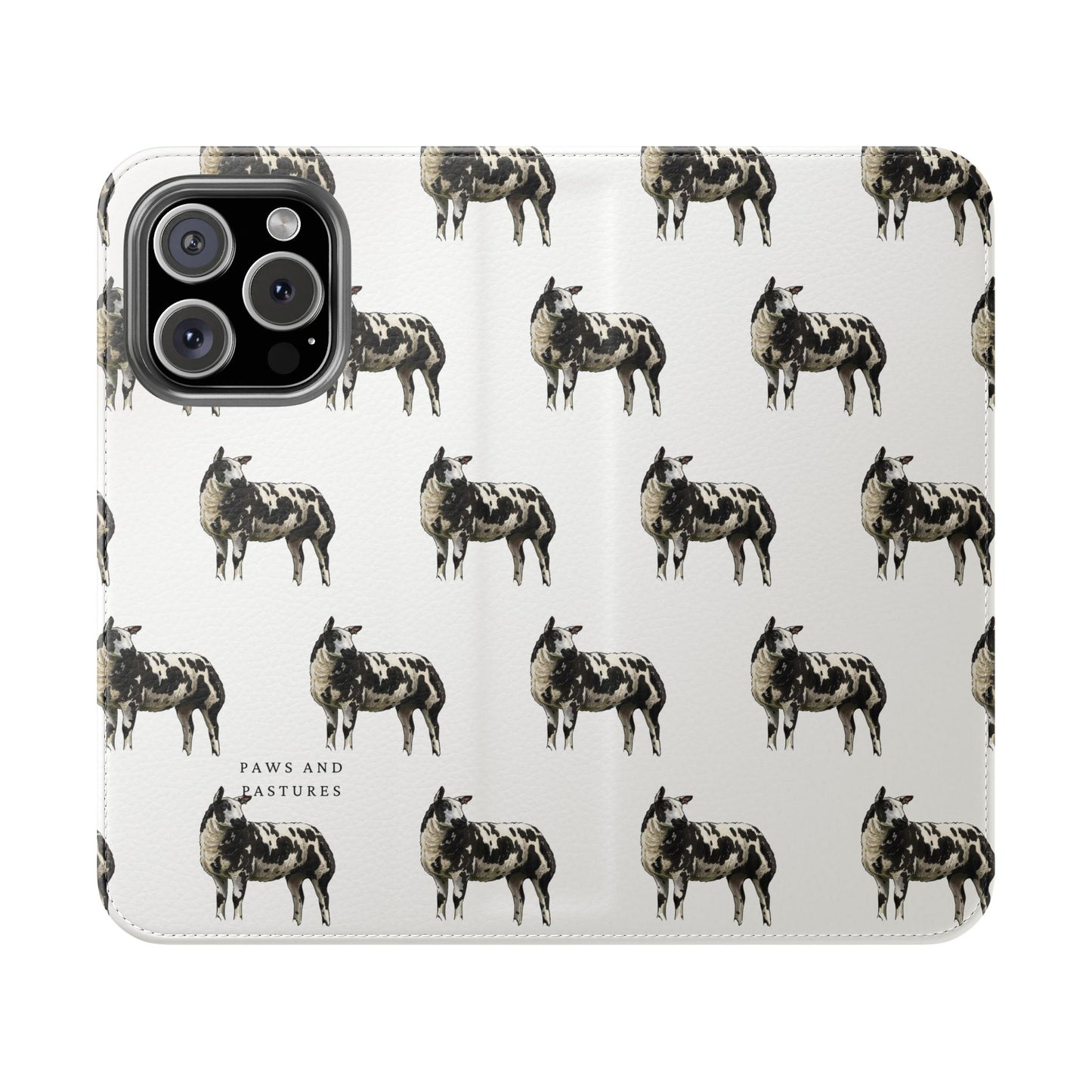 Ditch Spotted Sheep iPhone Flip Case