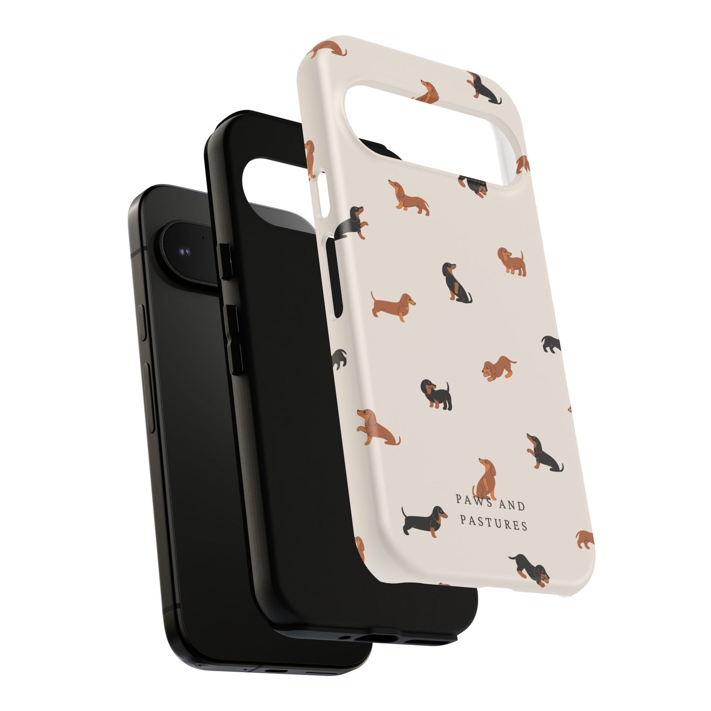 Dachshund Pattern Phone Case — Cute Wiener Dog Protective Cover