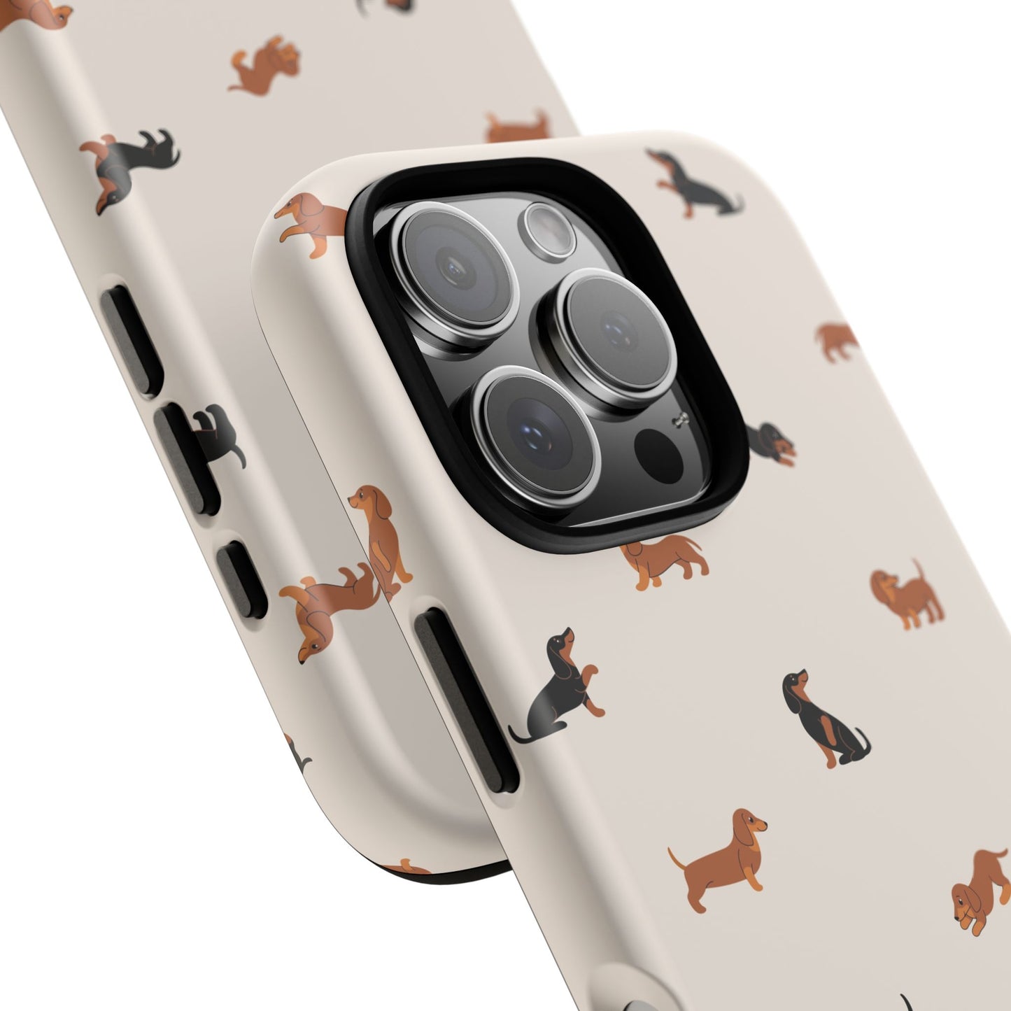 Dachshund Pattern Phone Case — Cute Wiener Dog Protective Cover