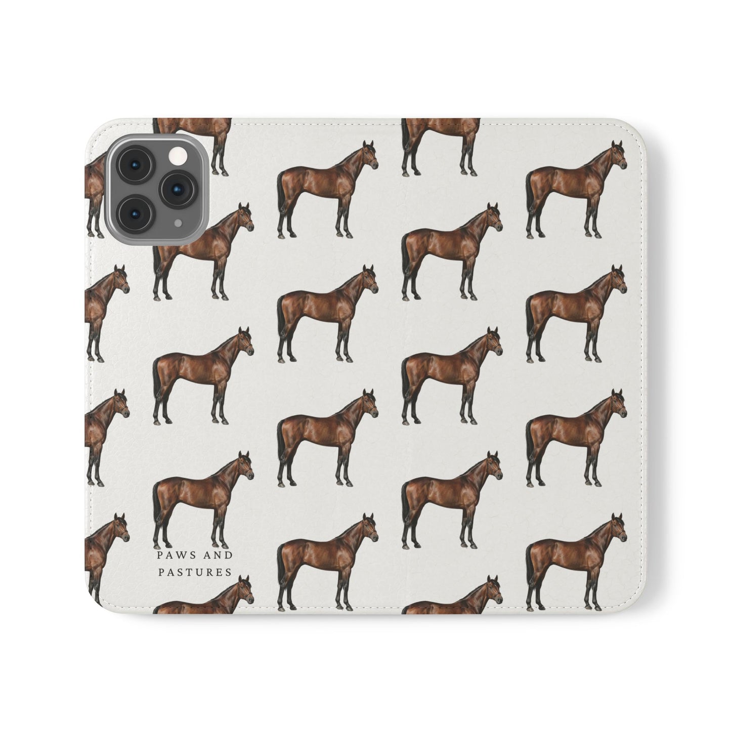 Horse Pattern iPhone Flip Case