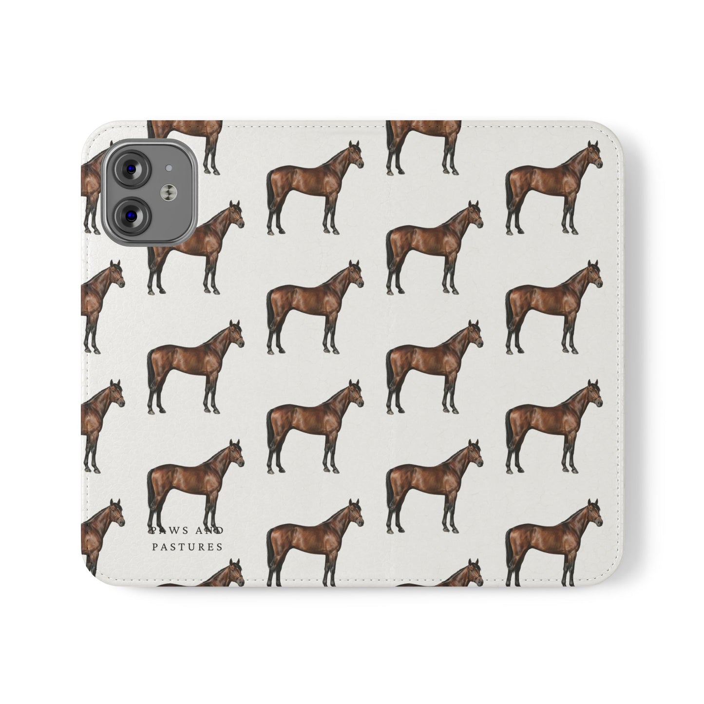 Horse Pattern iPhone Flip Case