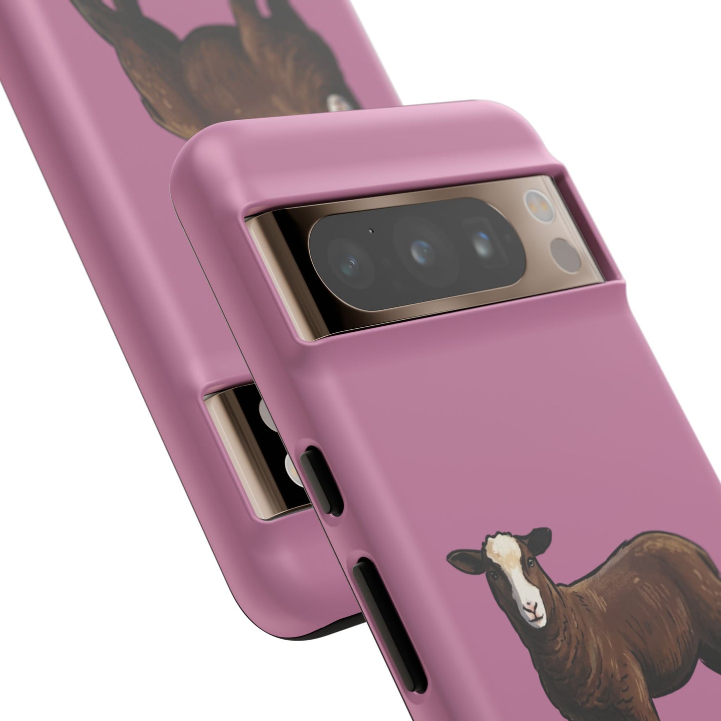 Zwartble Phone Case — Brown Sheep Illustration "Paws and Pastures"