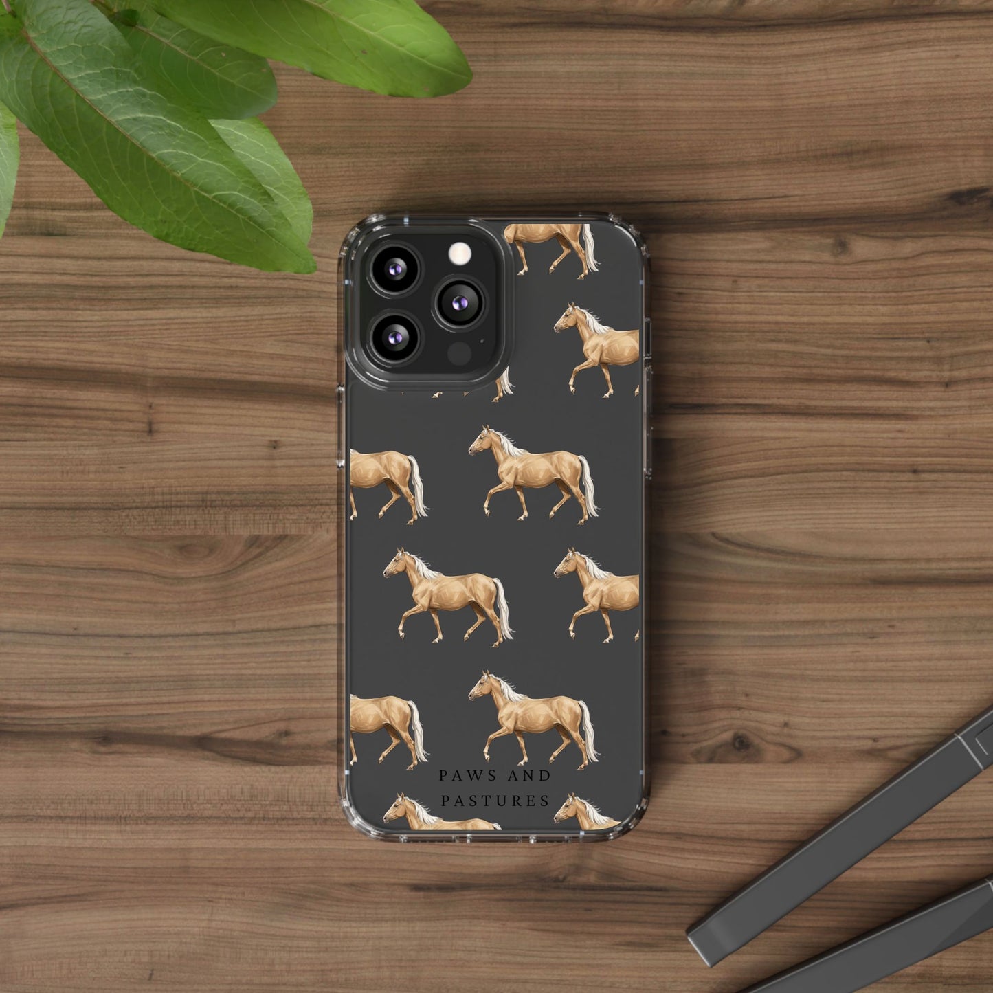 Horse Pattern iPhone Clear Case