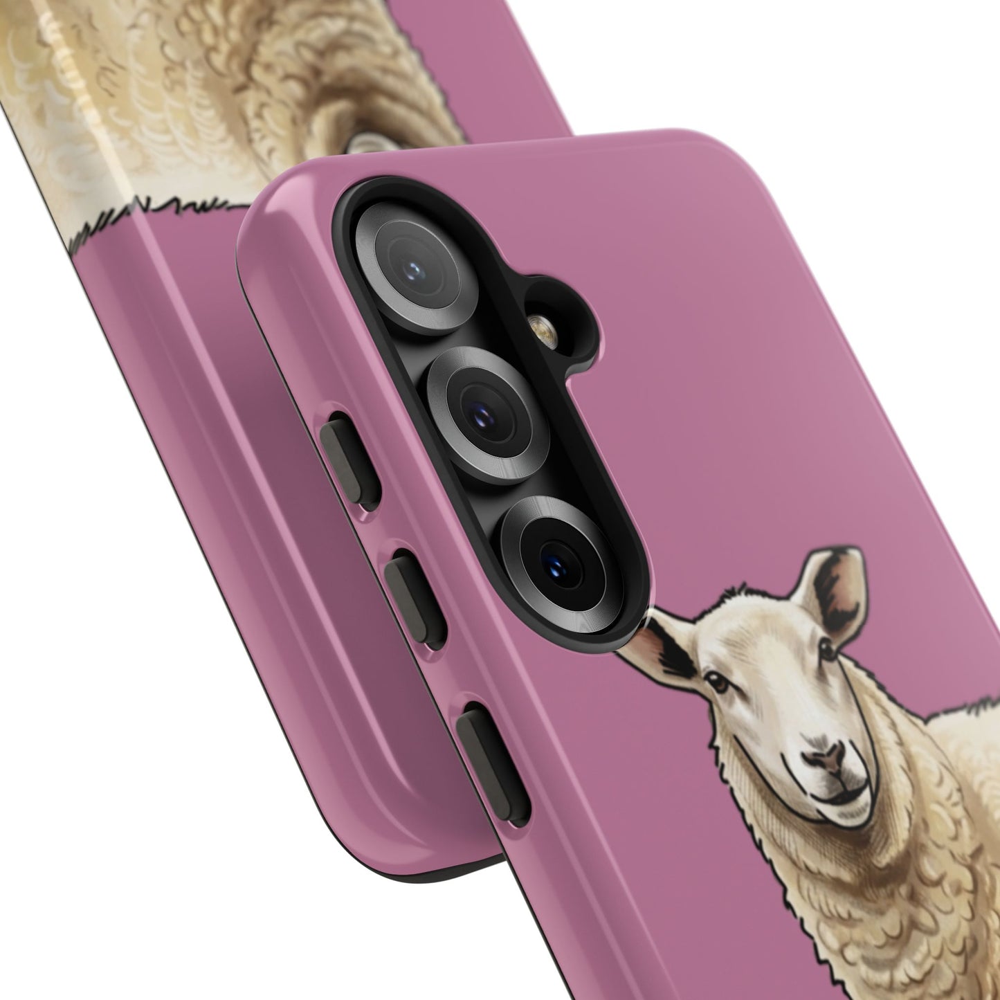 Pink Sheep Illustration Tough Phone Case