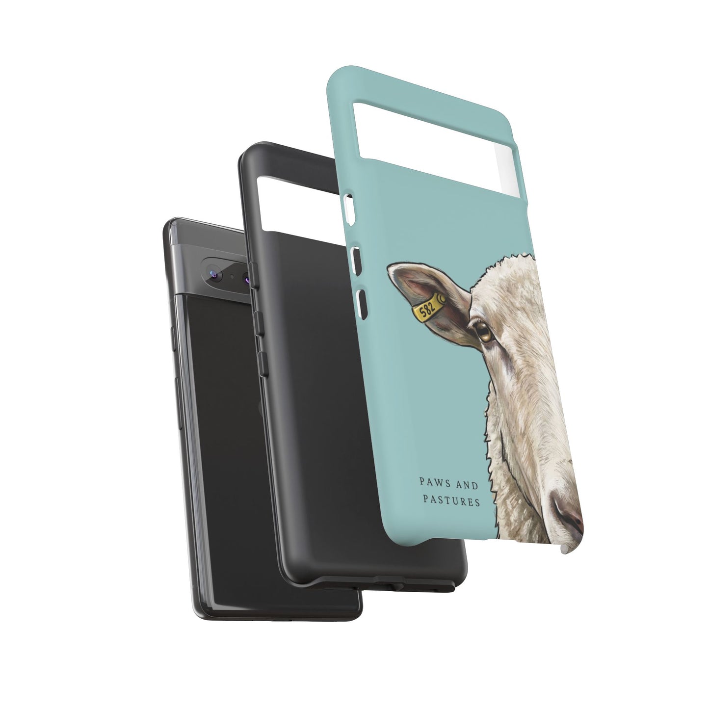Teal Sheep Phone Case