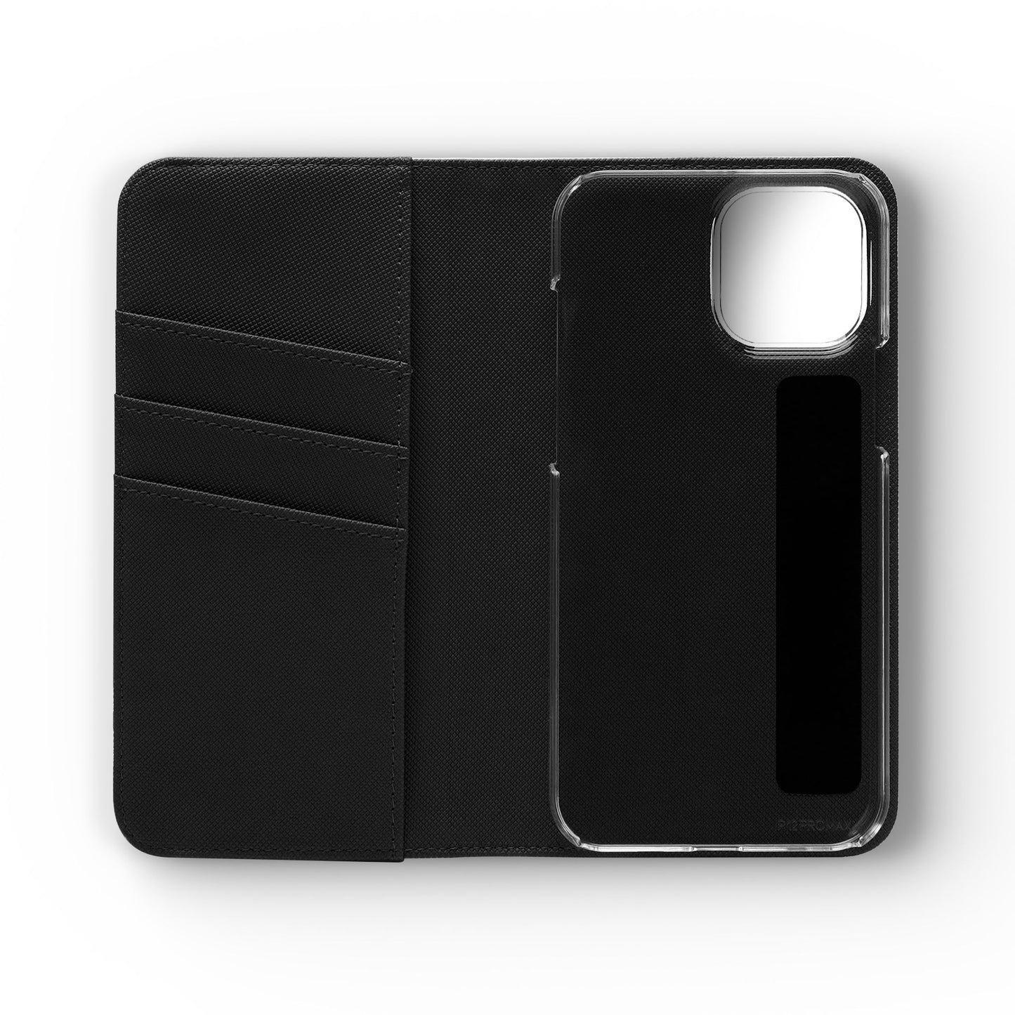 Horse Pattern Flip Phone Case — Pink Running Horses Wallet Cover