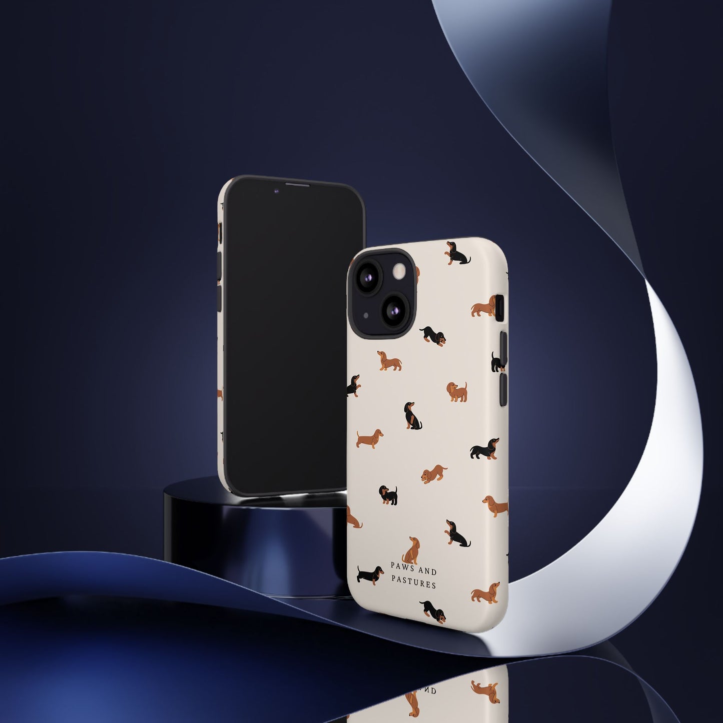 Dachshund Pattern Phone Case — Cute Wiener Dog Protective Cover