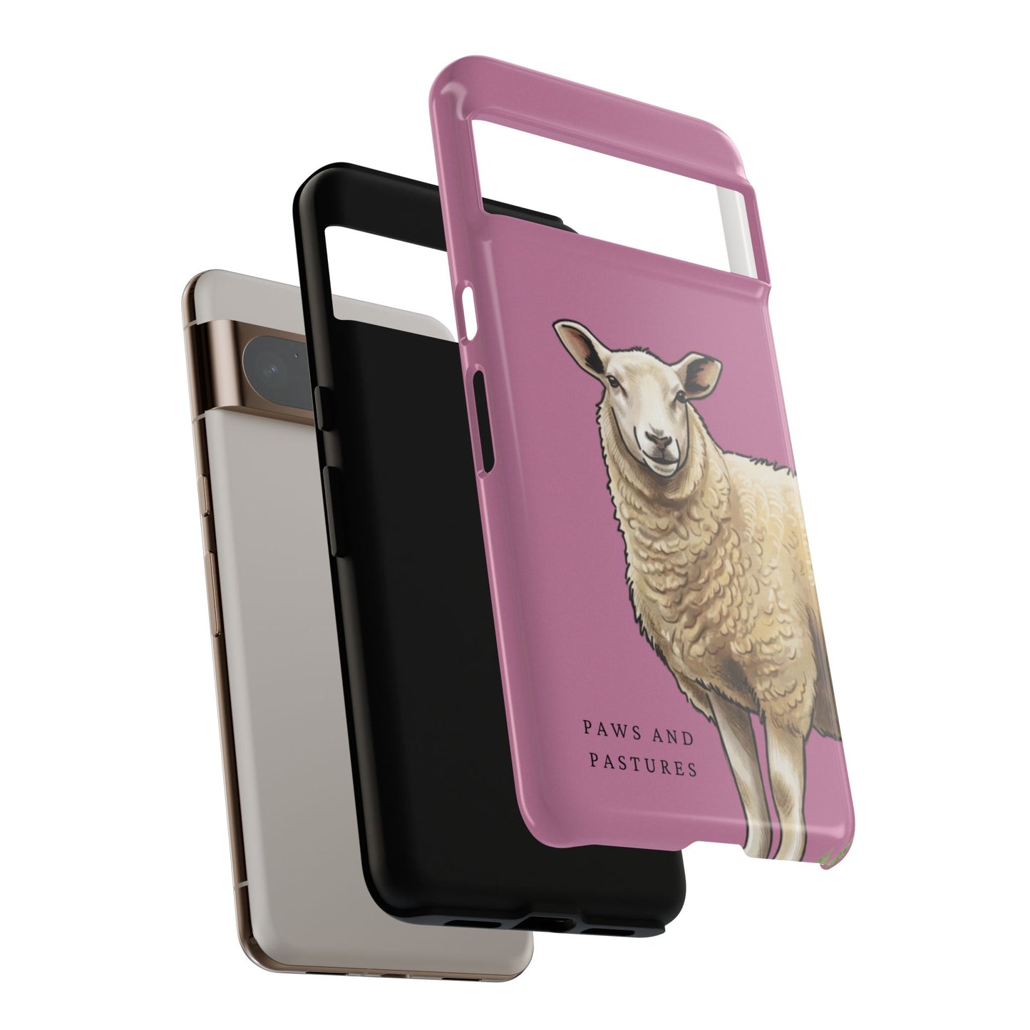 Pink Sheep Illustration Tough Phone Case