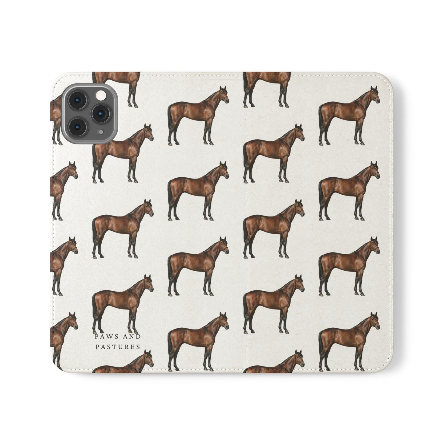 Horse Pattern iPhone Flip Case