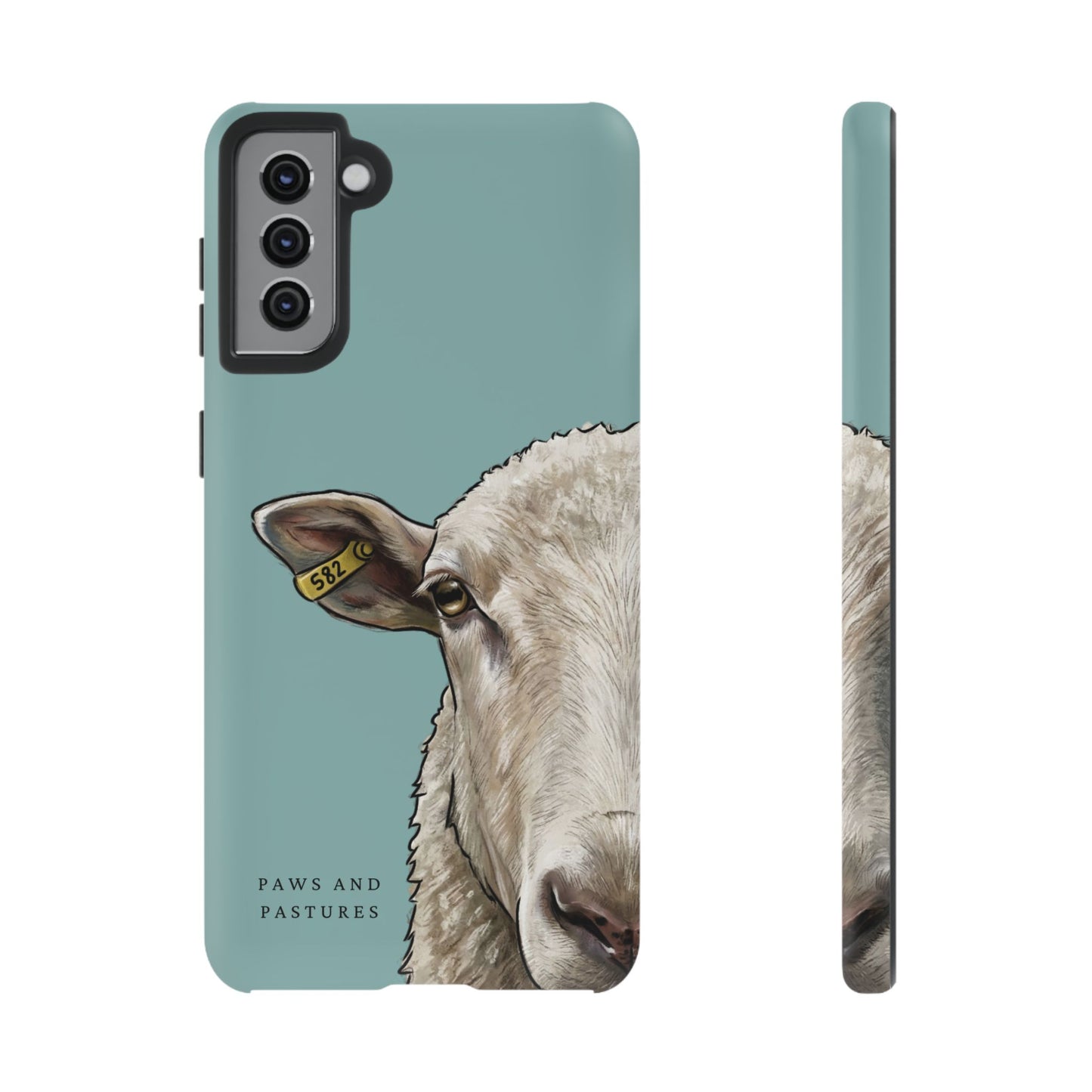 Teal Sheep Phone Case