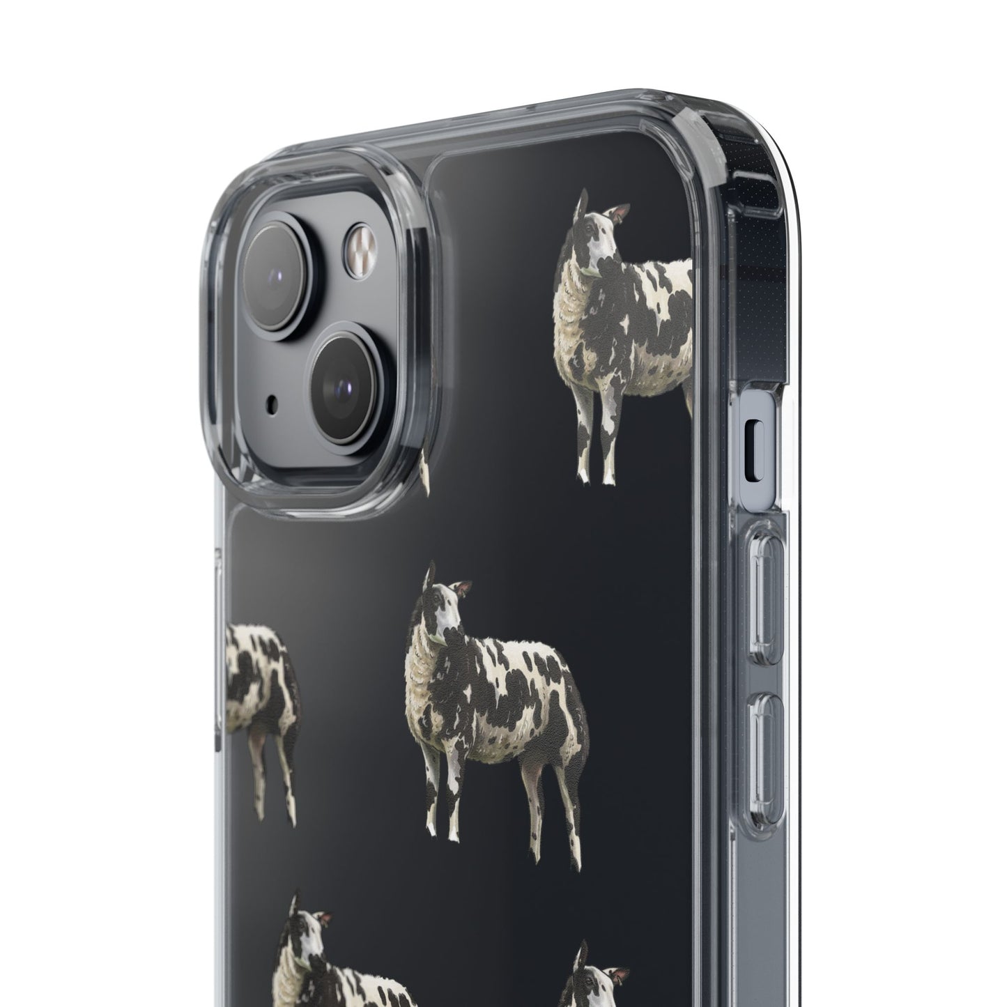 Dutch Spotted Sheep Pattern iPhone Clear Case
