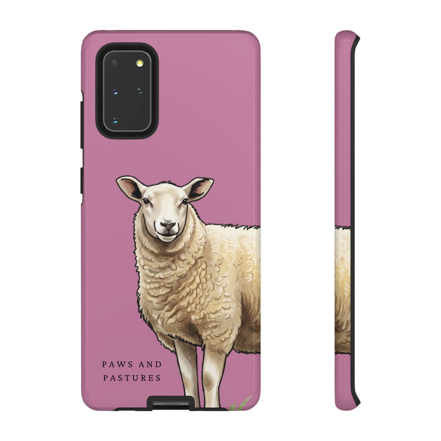 Pink Sheep Illustration Tough Phone Case
