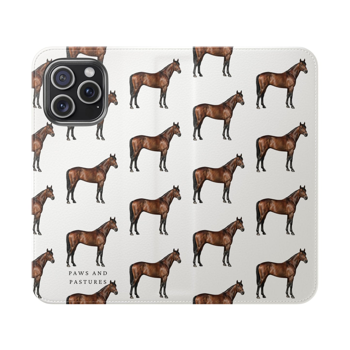Horse Pattern iPhone Flip Case