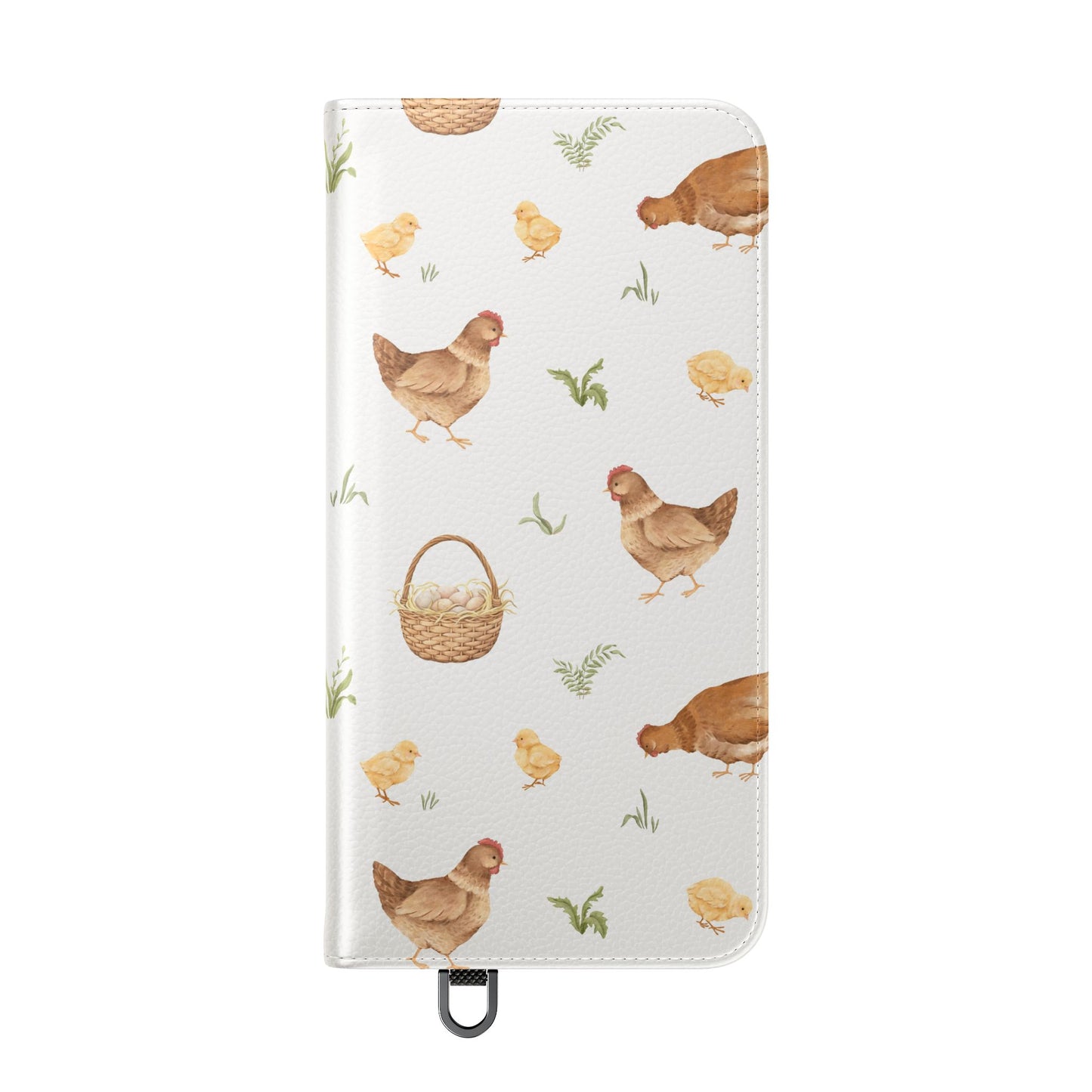 Flip Case – Watercolor Chickens & Baskets Phone Wallet Case