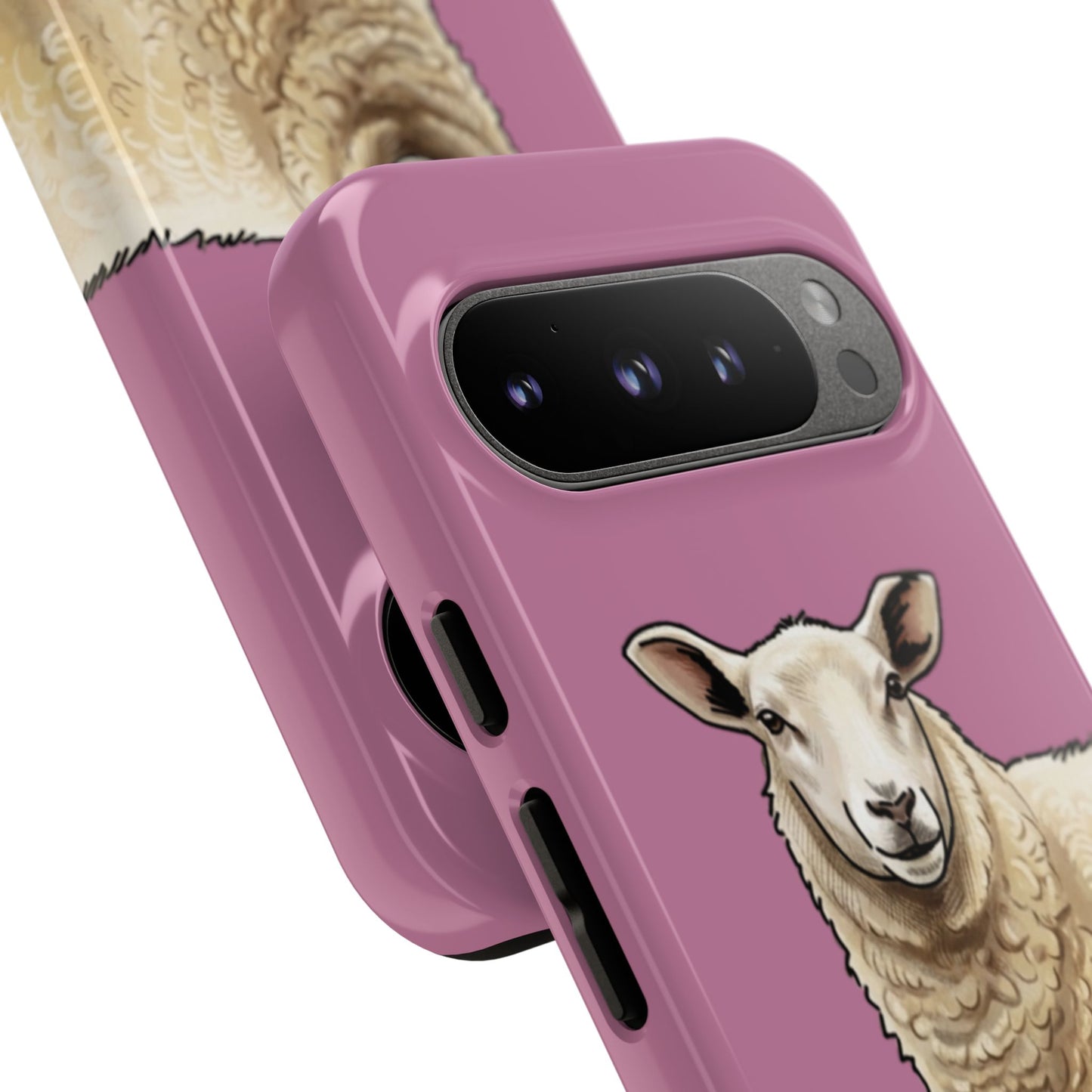 Pink Sheep Illustration Tough Phone Case