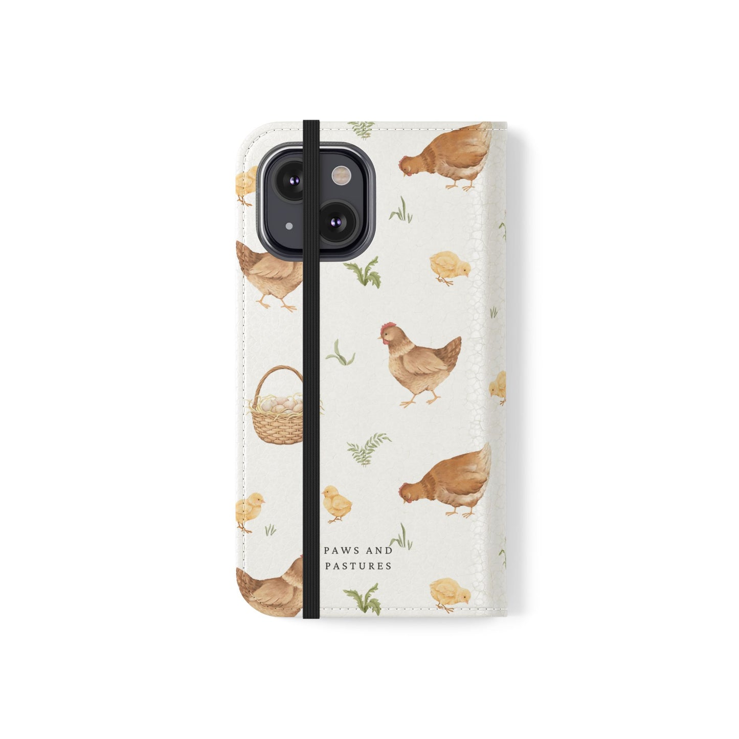 Flip Case – Watercolor Chickens & Baskets Phone Wallet Case