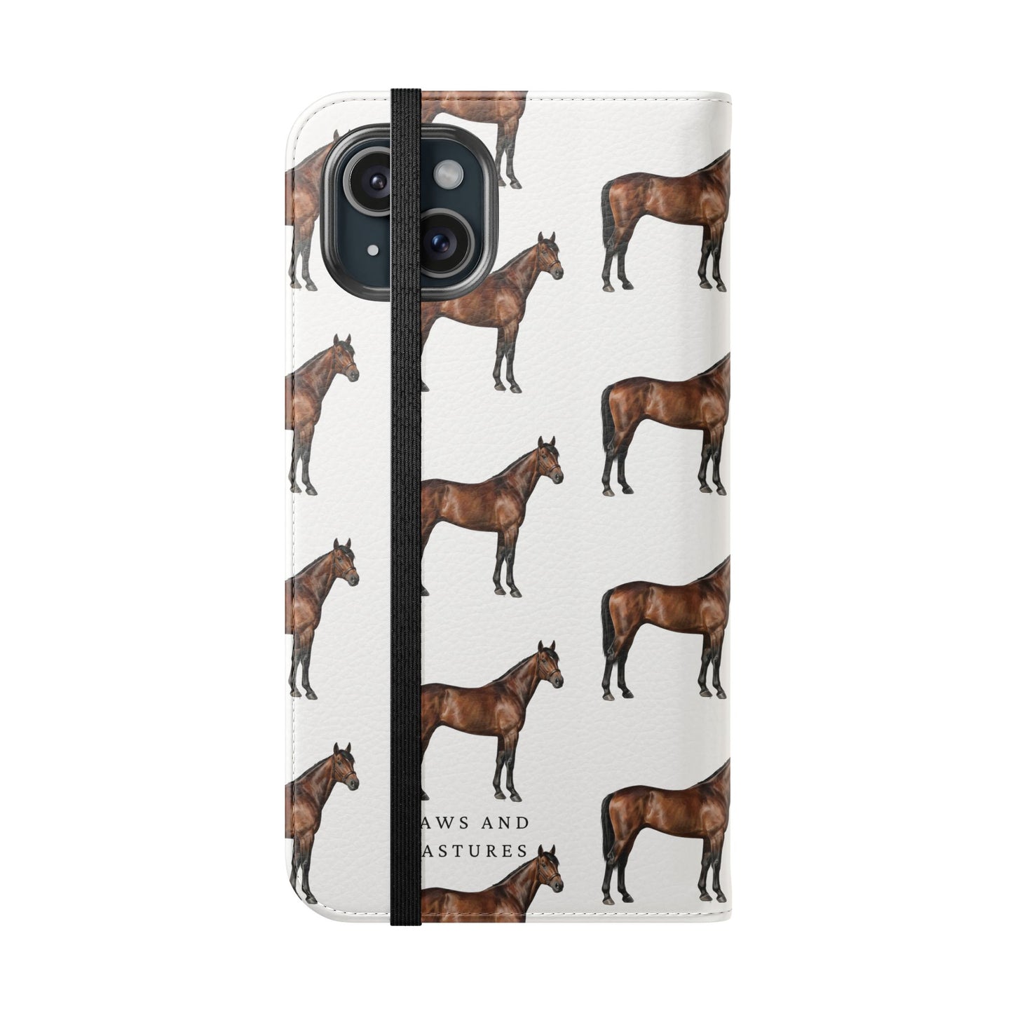 Horse Pattern iPhone Flip Case