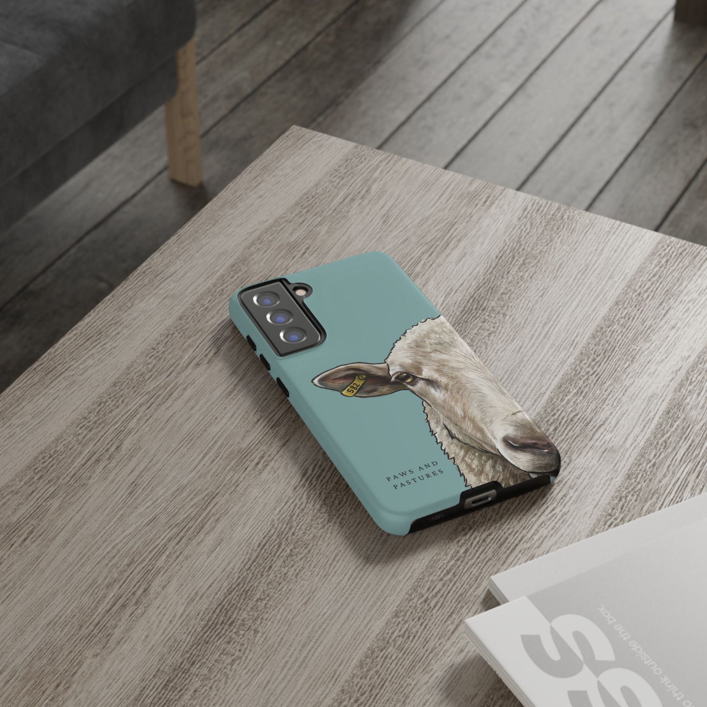 Teal Sheep Phone Case