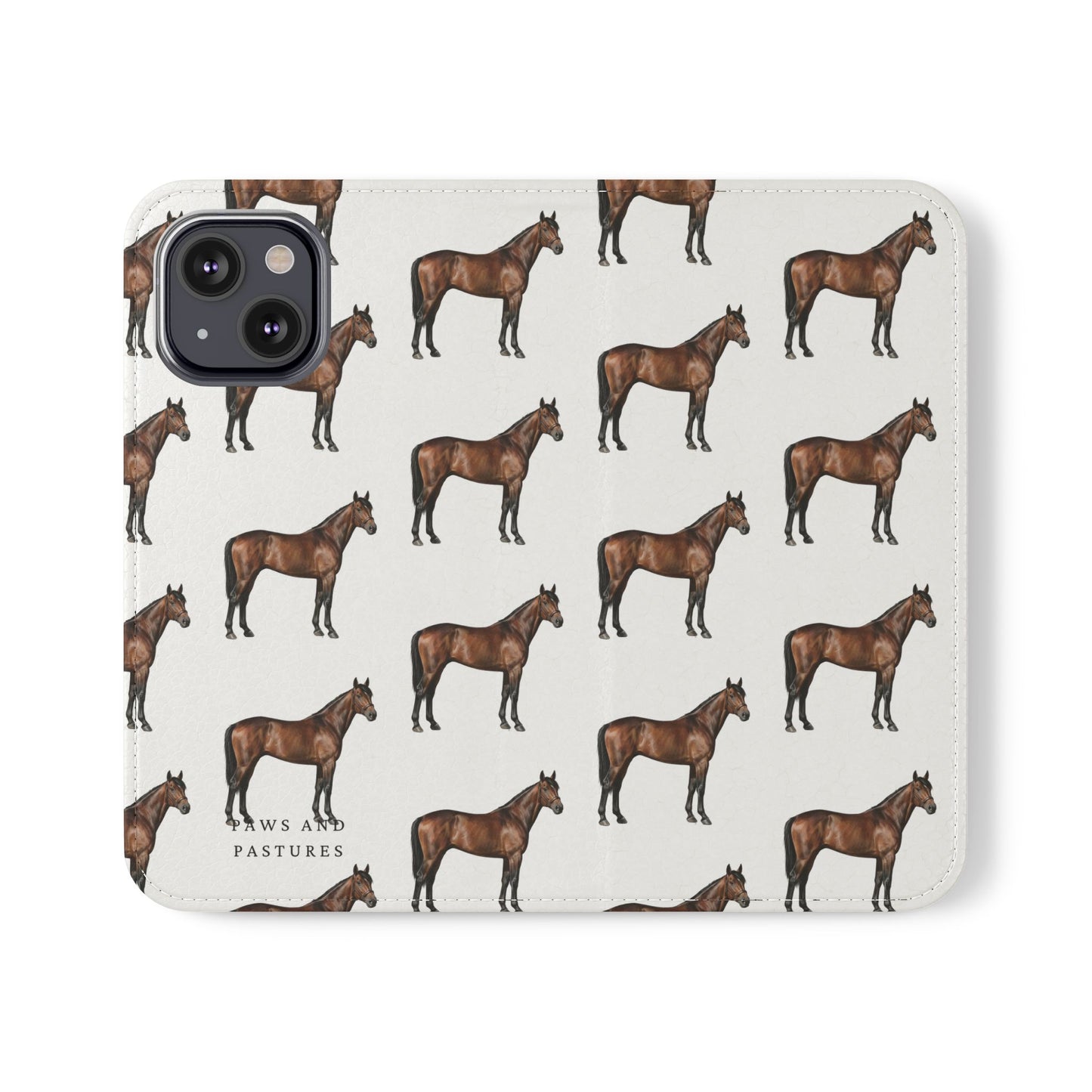Horse Pattern iPhone Flip Case