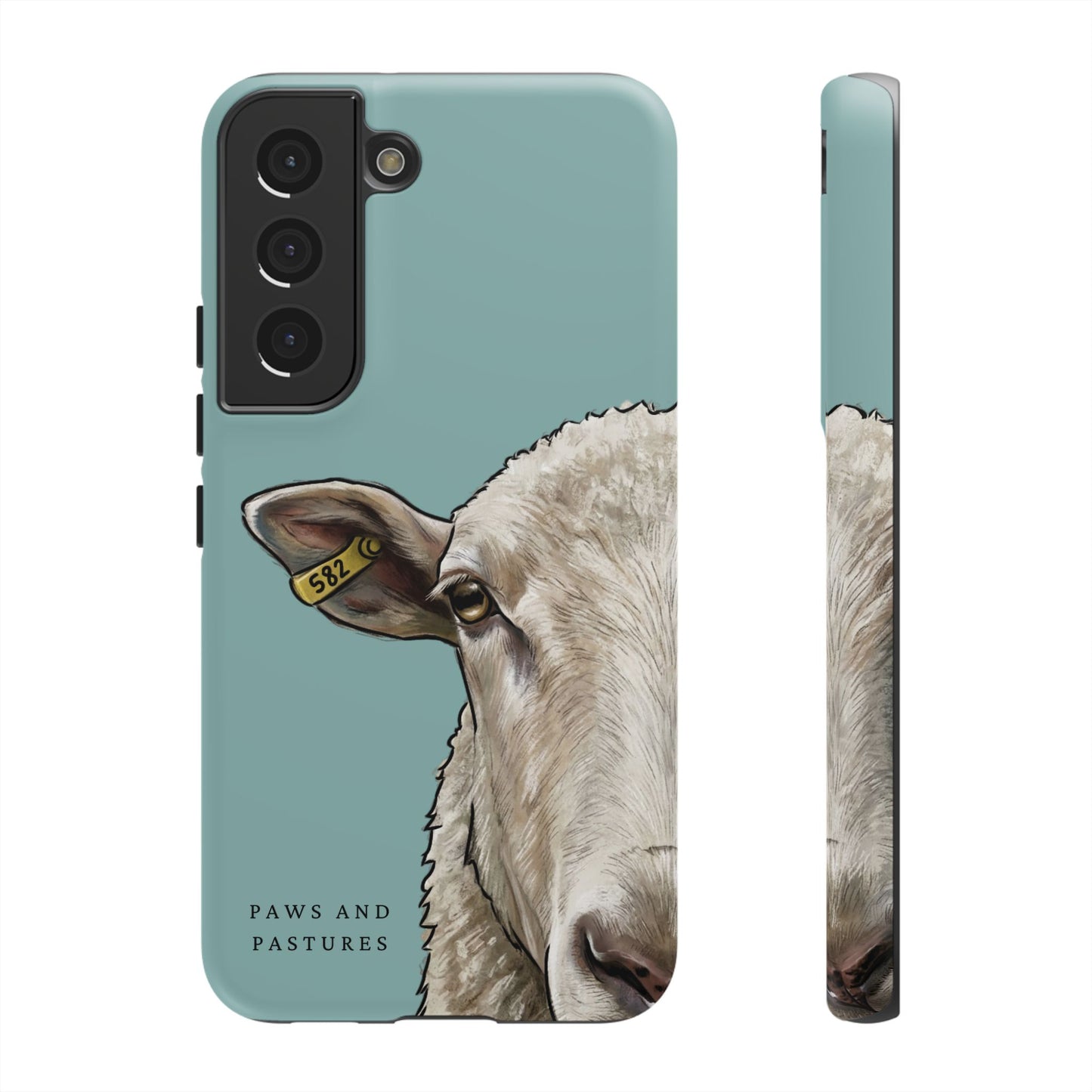Teal Sheep Phone Case