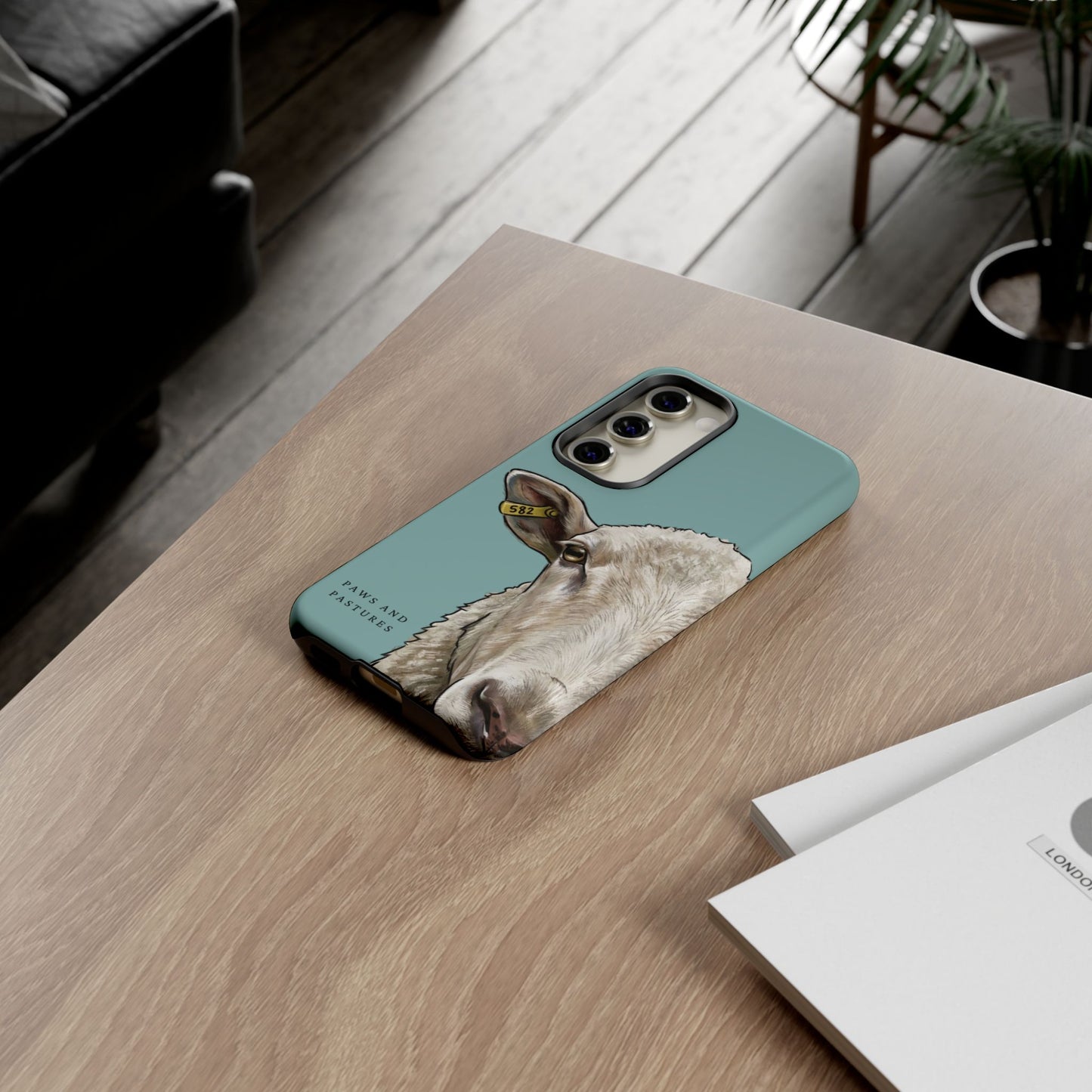 Teal Sheep Phone Case