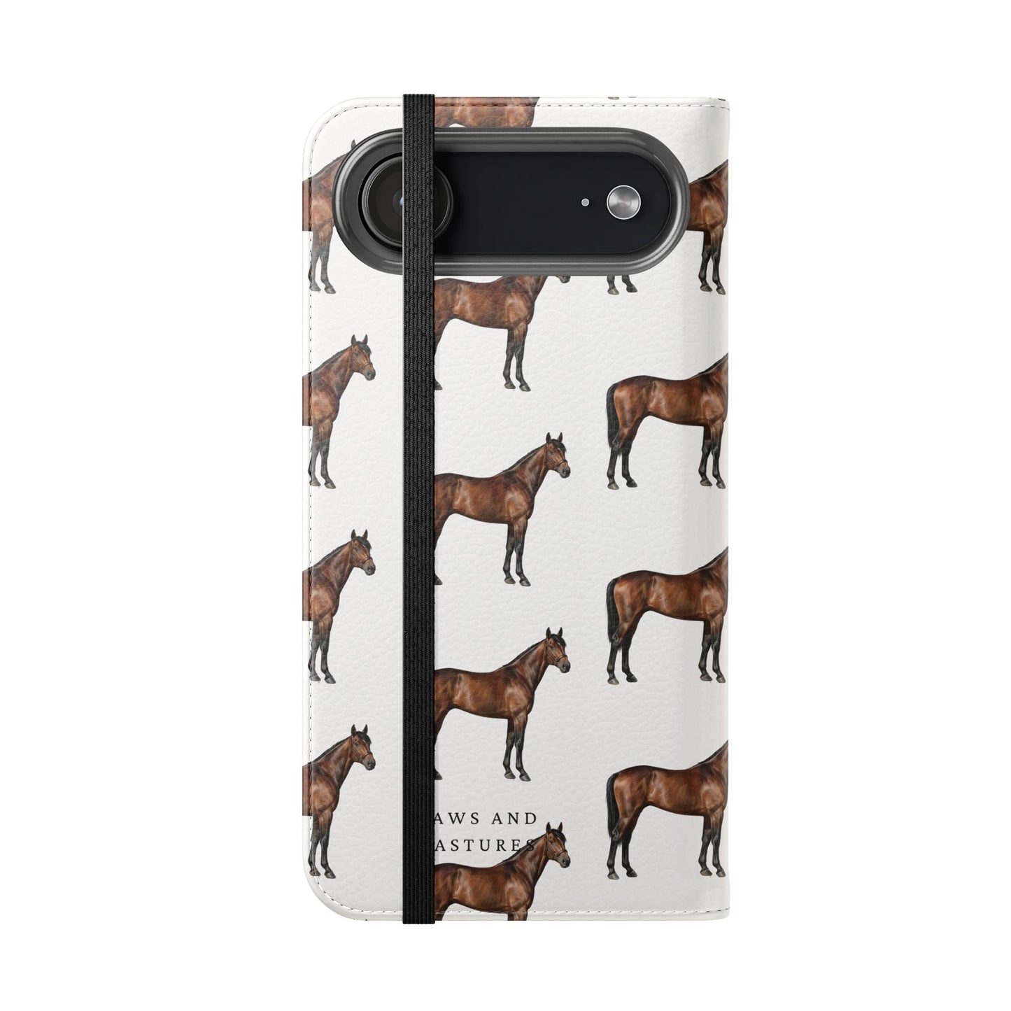 Horse Pattern iPhone Flip Case