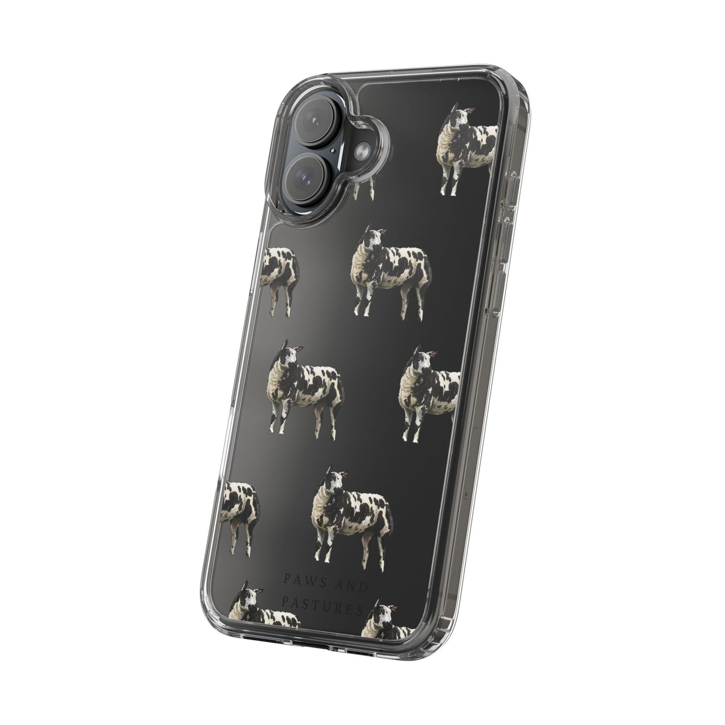 Dutch Spotted Sheep Pattern iPhone Clear Case