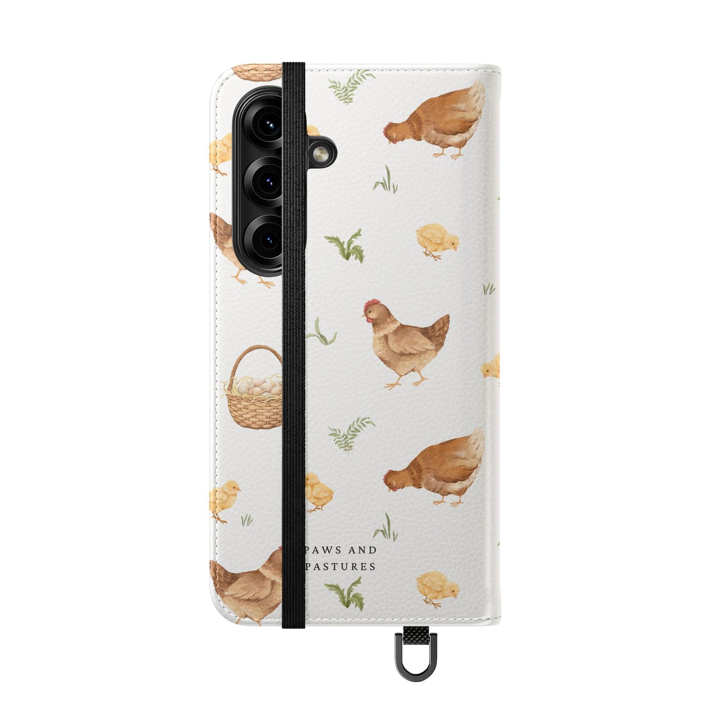 Flip Case – Watercolor Chickens & Baskets Phone Wallet Case