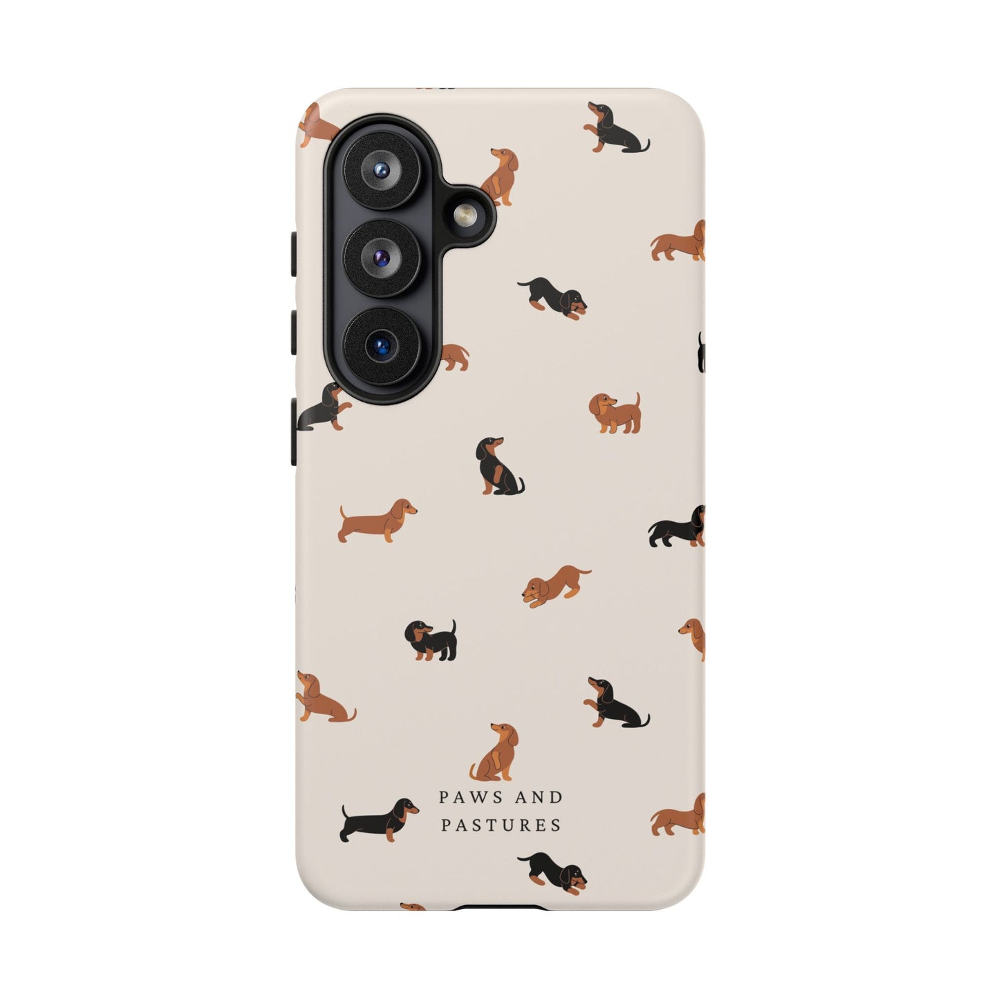 Dachshund Pattern Phone Case — Cute Wiener Dog Protective Cover