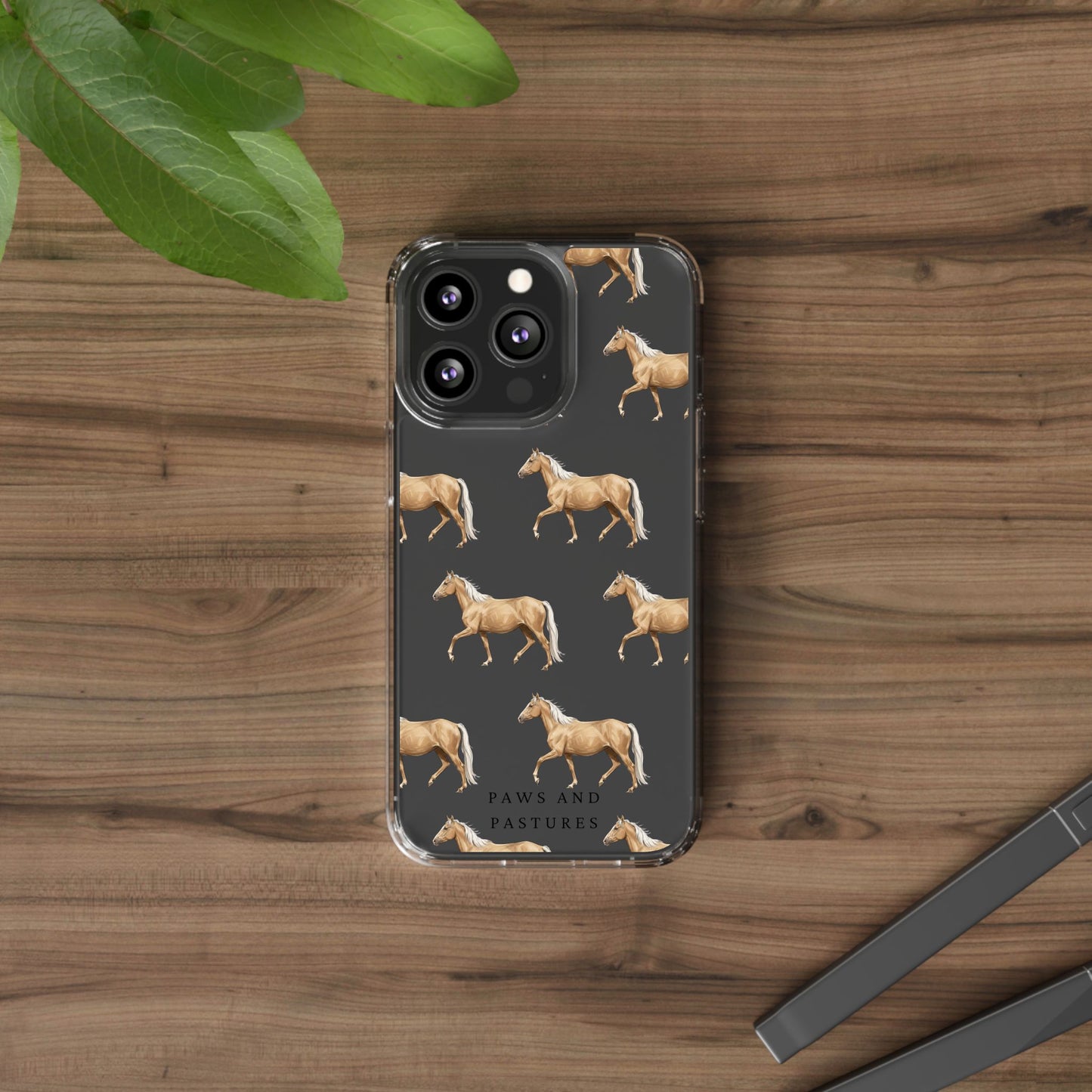 Horse Pattern iPhone Clear Case