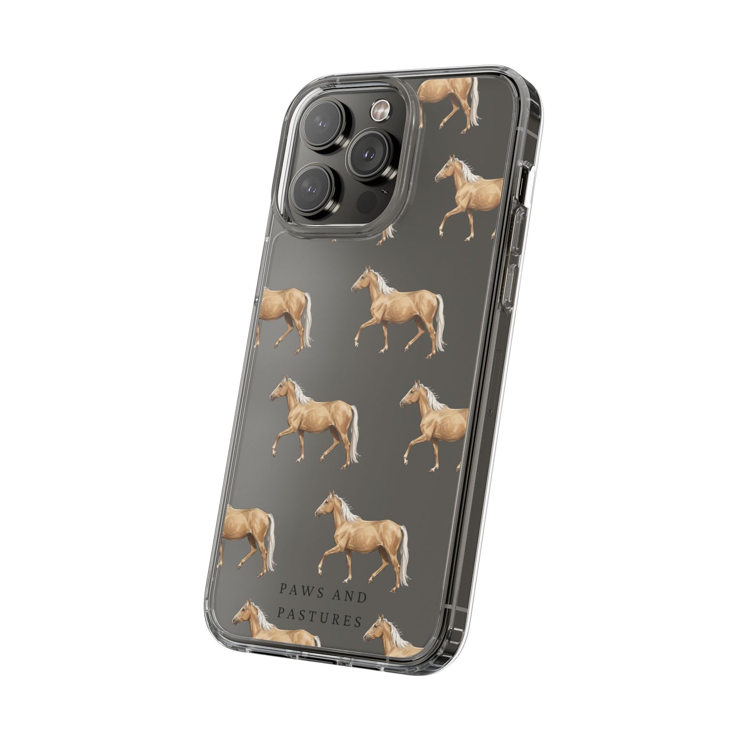 Horse Pattern iPhone Clear Case