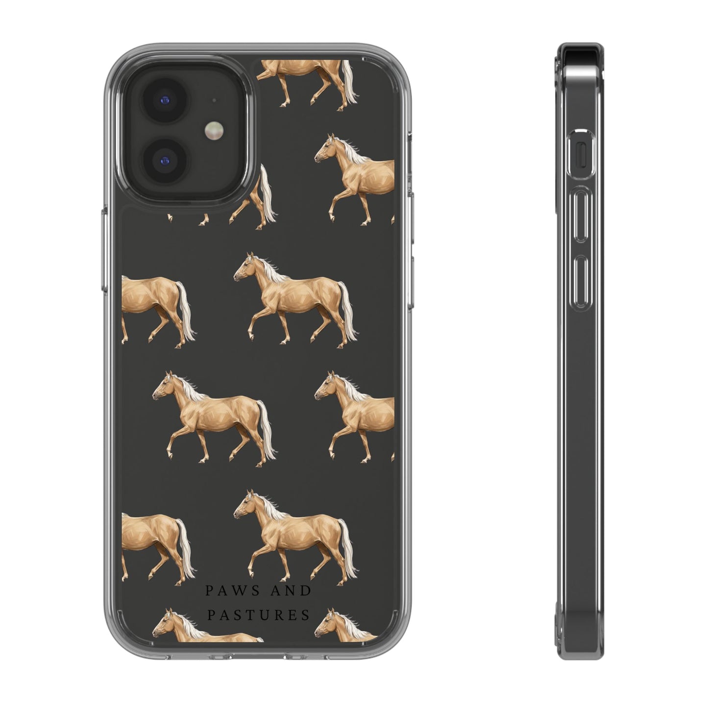 Horse Pattern iPhone Clear Case
