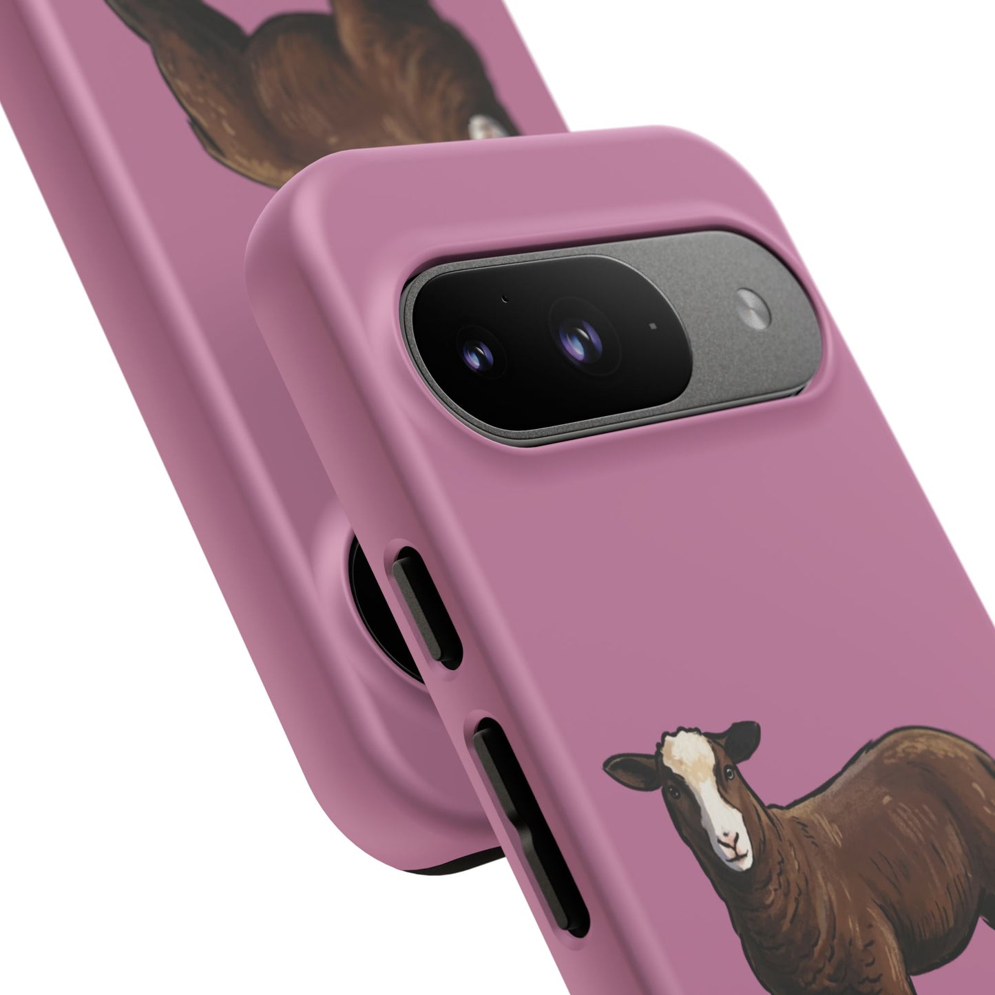 Zwartble Phone Case — Brown Sheep Illustration "Paws and Pastures"