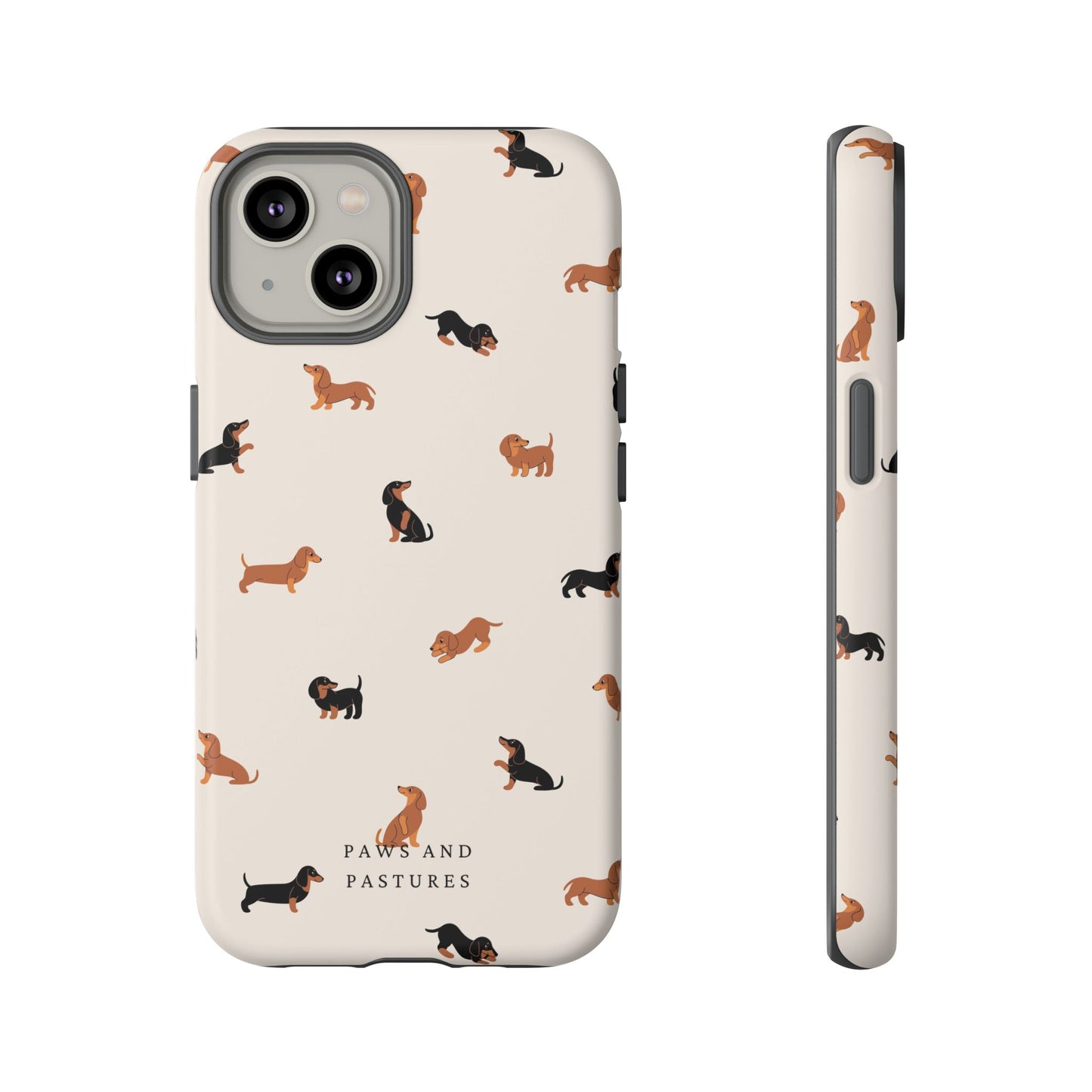 Dachshund Pattern Phone Case — Cute Wiener Dog Protective Cover