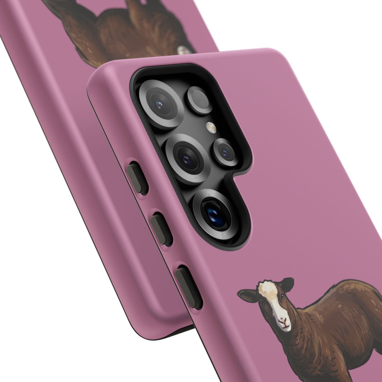 Zwartble Phone Case — Brown Sheep Illustration "Paws and Pastures"