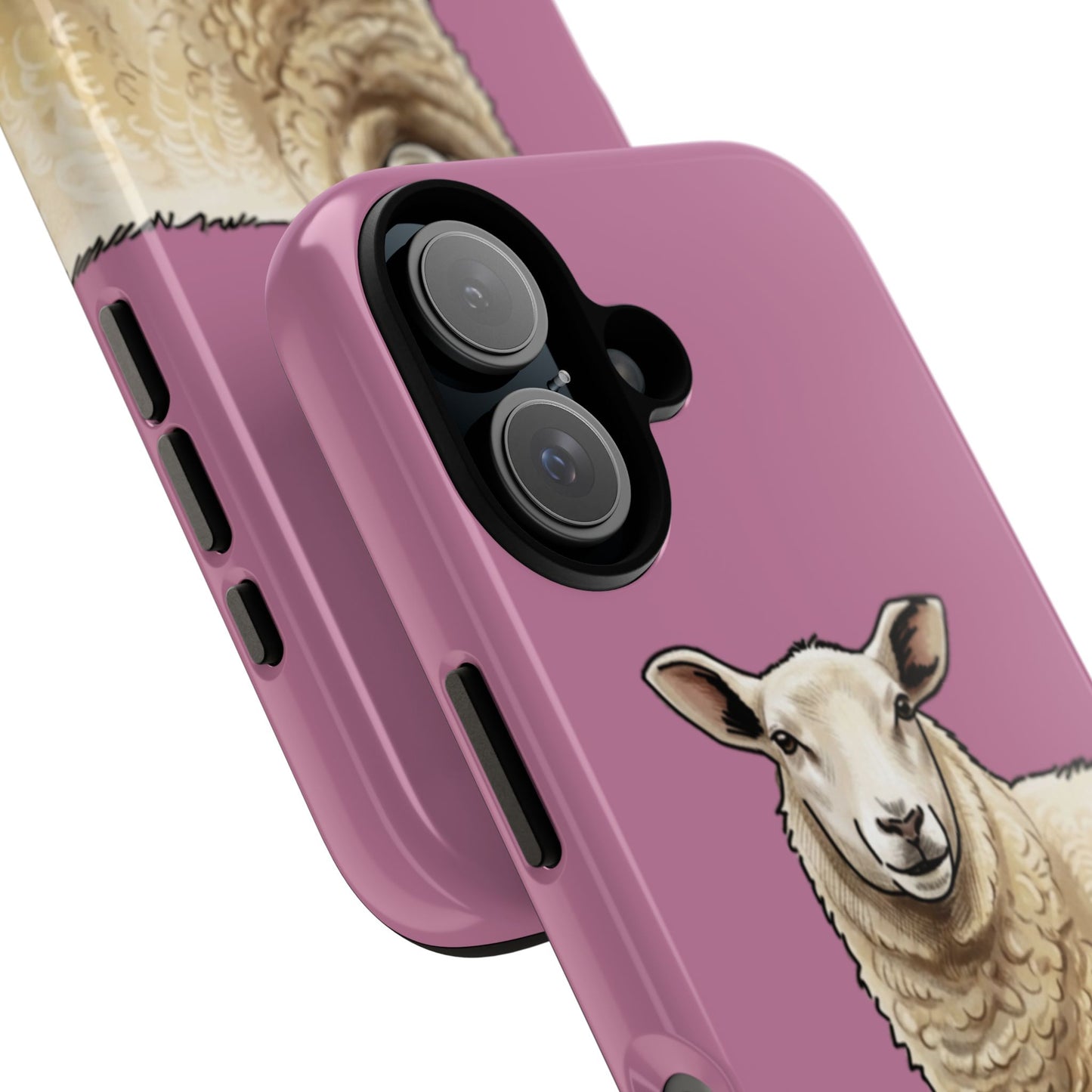 Pink Sheep Illustration Tough Phone Case