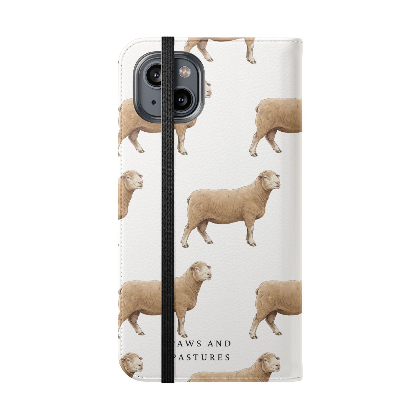 Sheep Pattern iPhone Flip Case