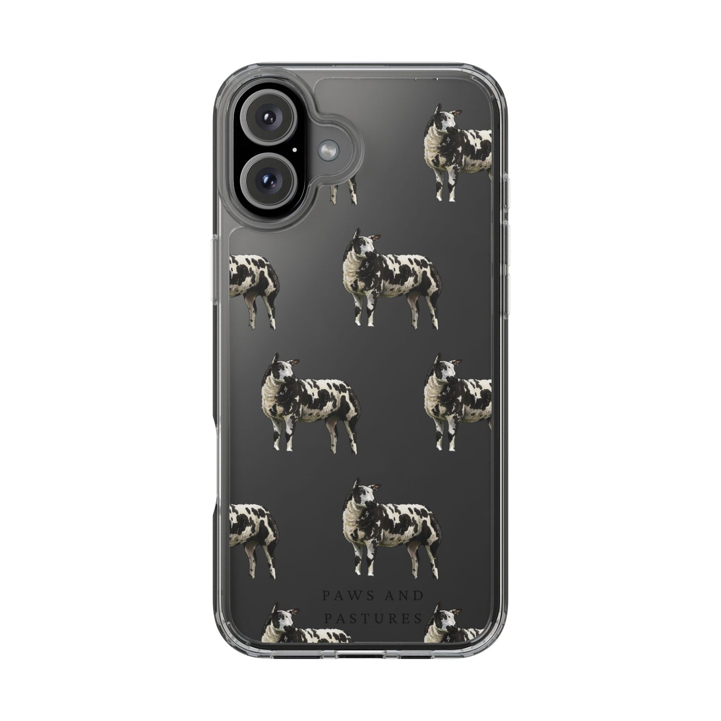 Dutch Spotted Sheep Pattern iPhone Clear Case