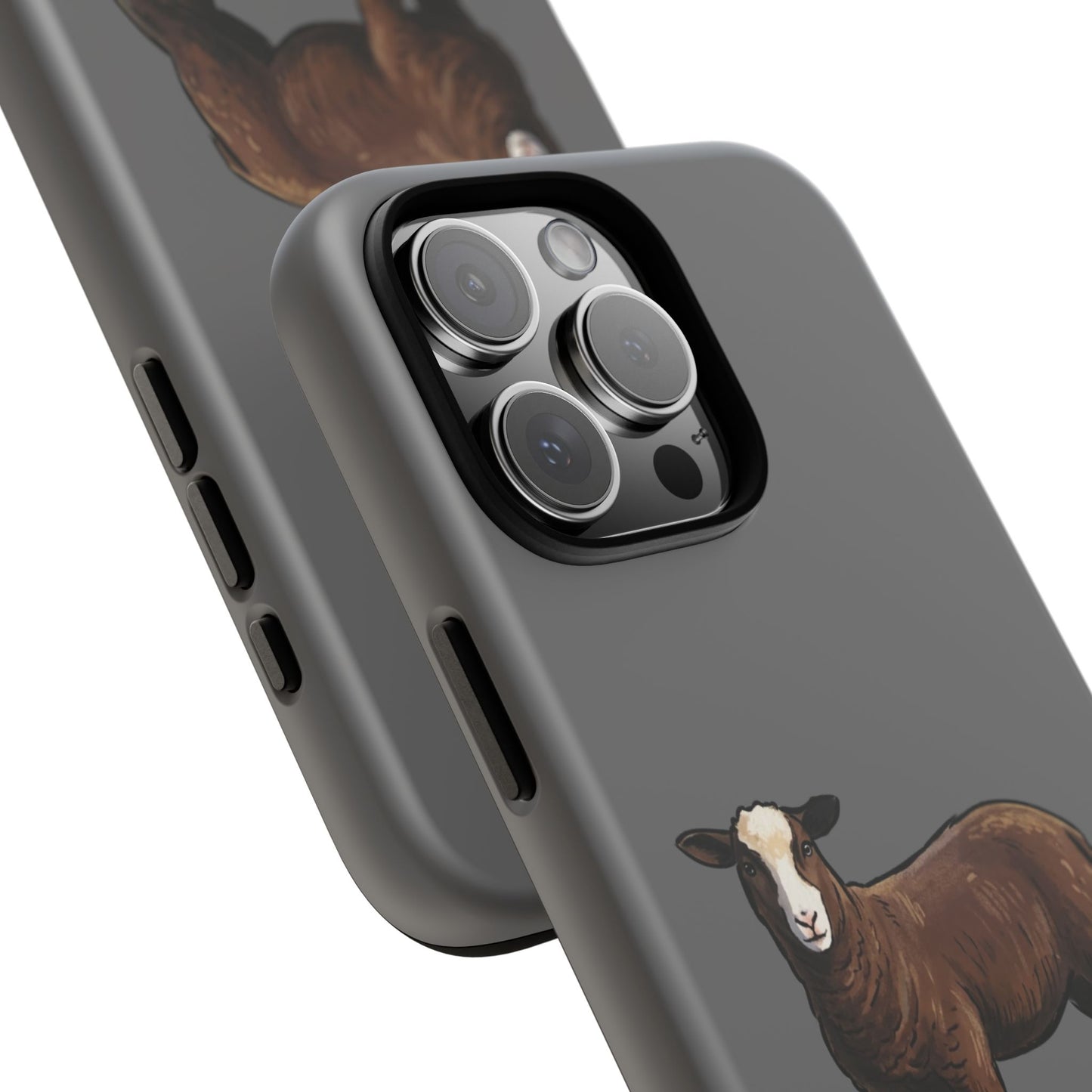 Zwartble Phone Case — Brown Sheep Illustration "Paws and Pastures"