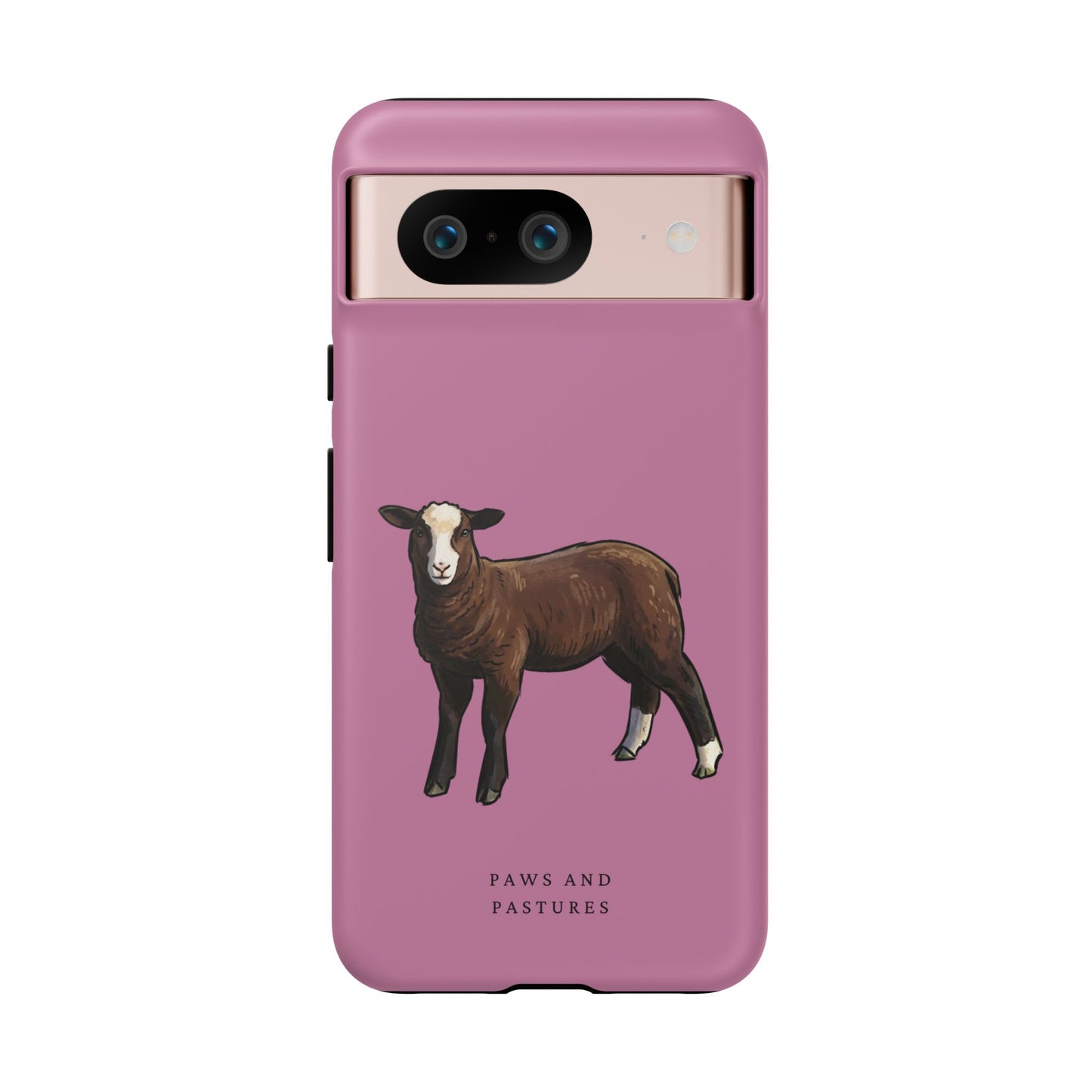 Zwartble Phone Case — Brown Sheep Illustration "Paws and Pastures"