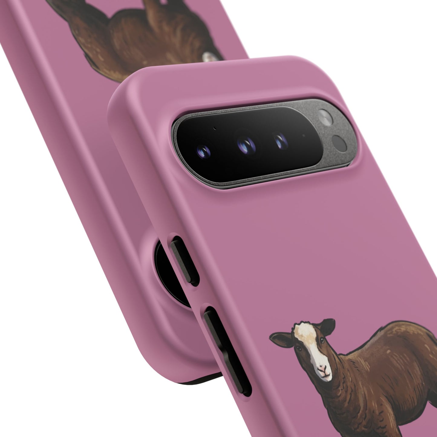 Zwartble Phone Case — Brown Sheep Illustration "Paws and Pastures"