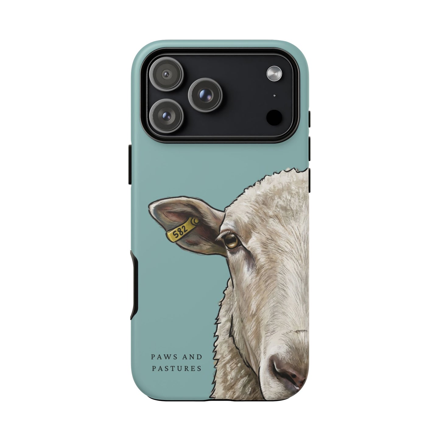 Teal Sheep Phone Case
