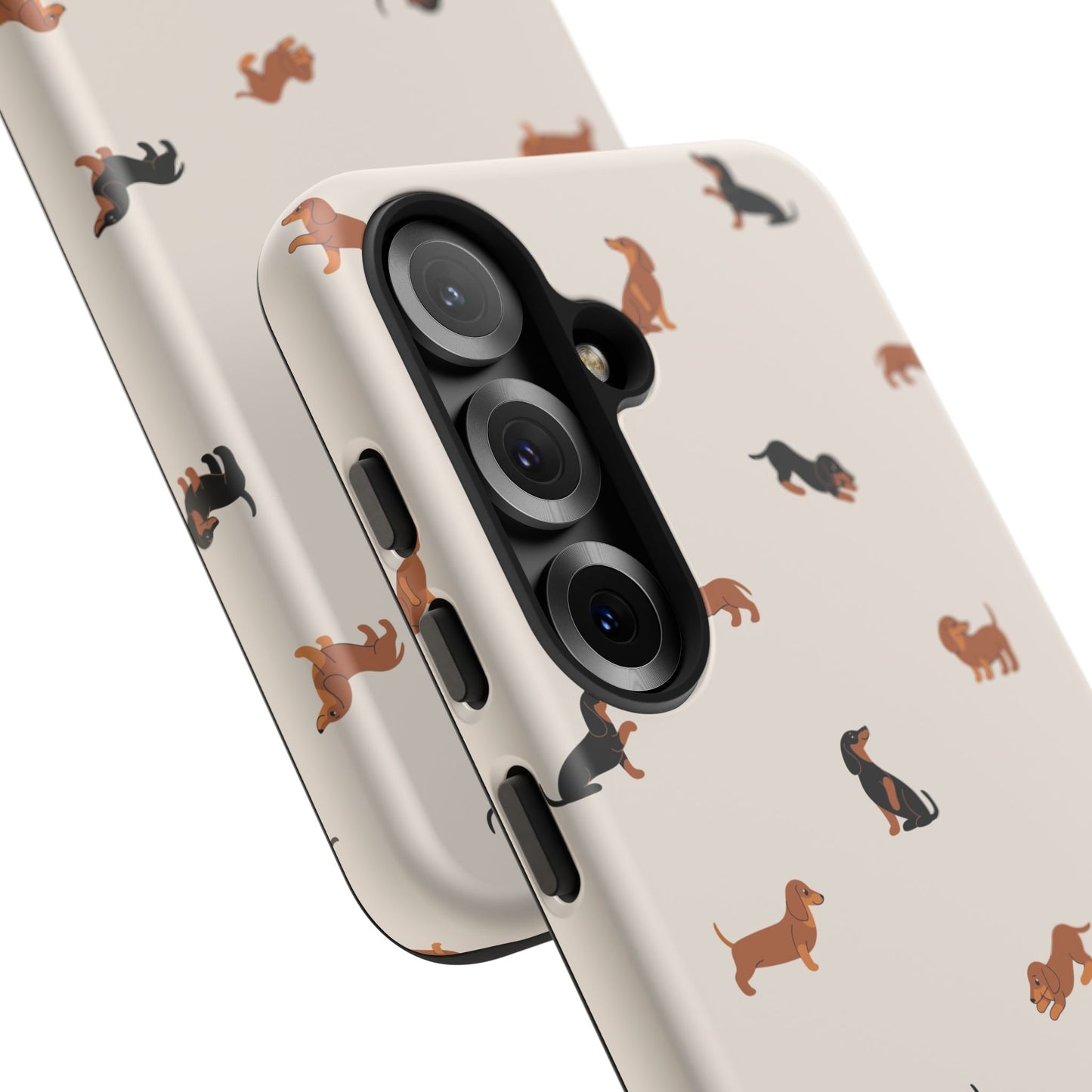 Dachshund Pattern Phone Case — Cute Wiener Dog Protective Cover